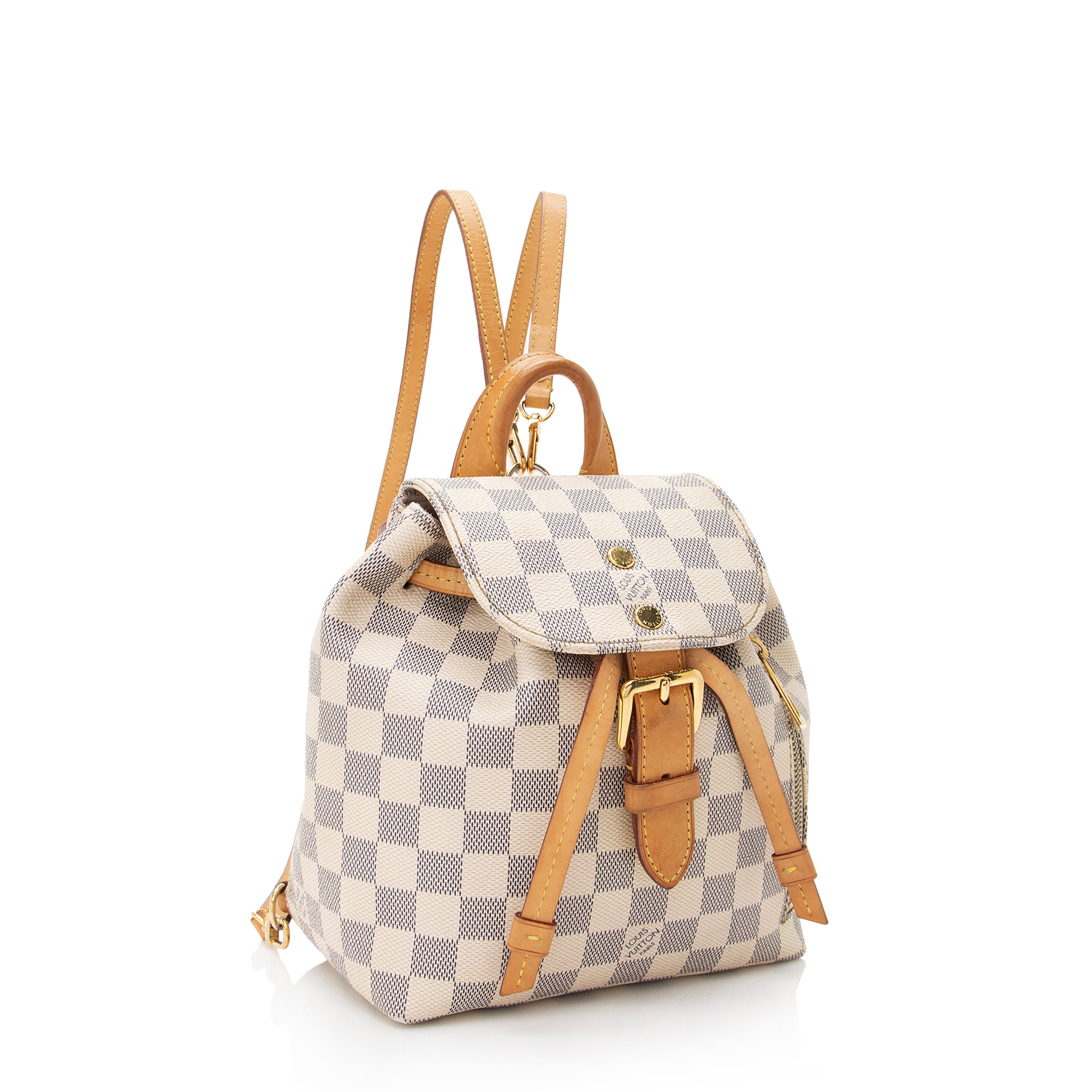 Louis Vuitton Damier Azur Sperone BB Backpack (SHF-22843)
