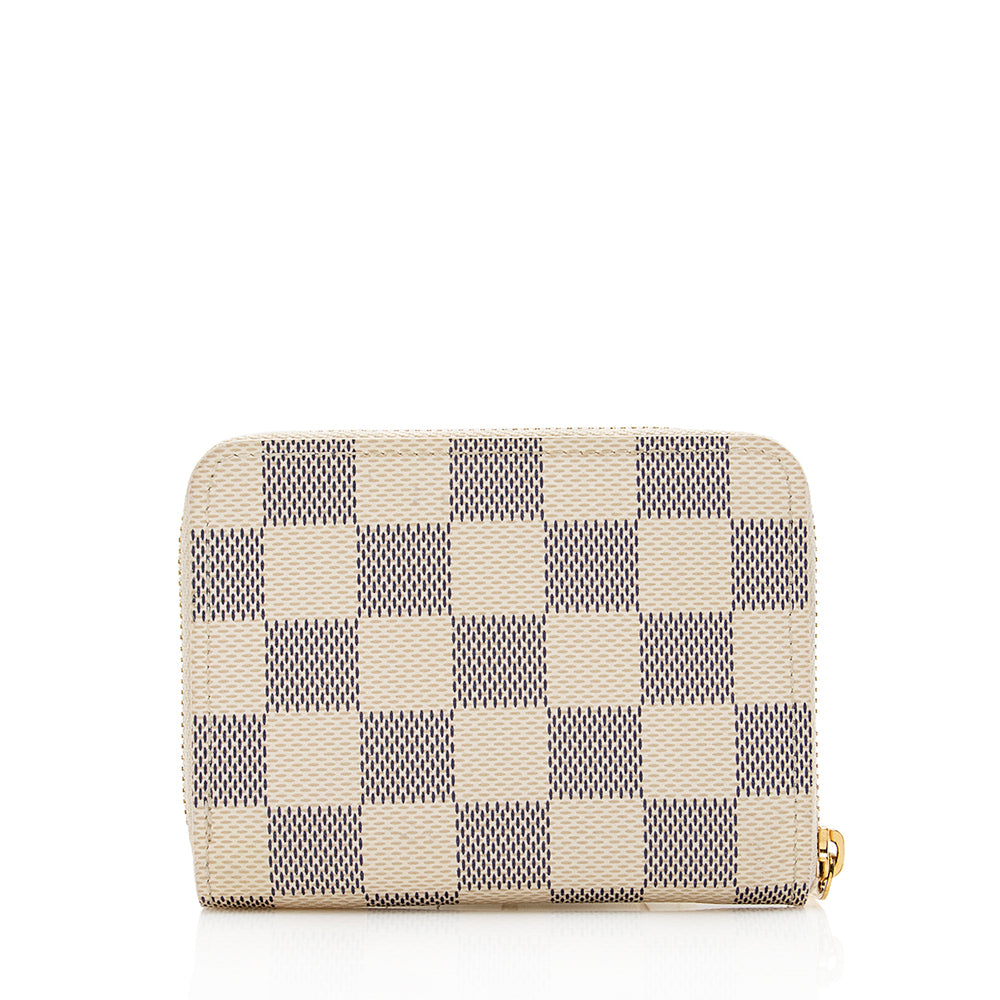 Louis Vuitton Damier Azur Zippy Coin Wallet (SHF-16415)