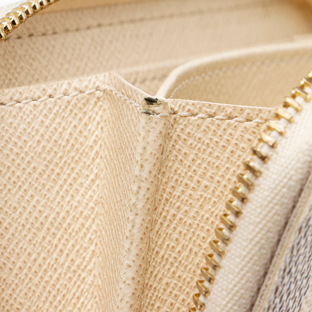 Louis Vuitton Damier Azur Zippy Coin Wallet (SHF-16415)