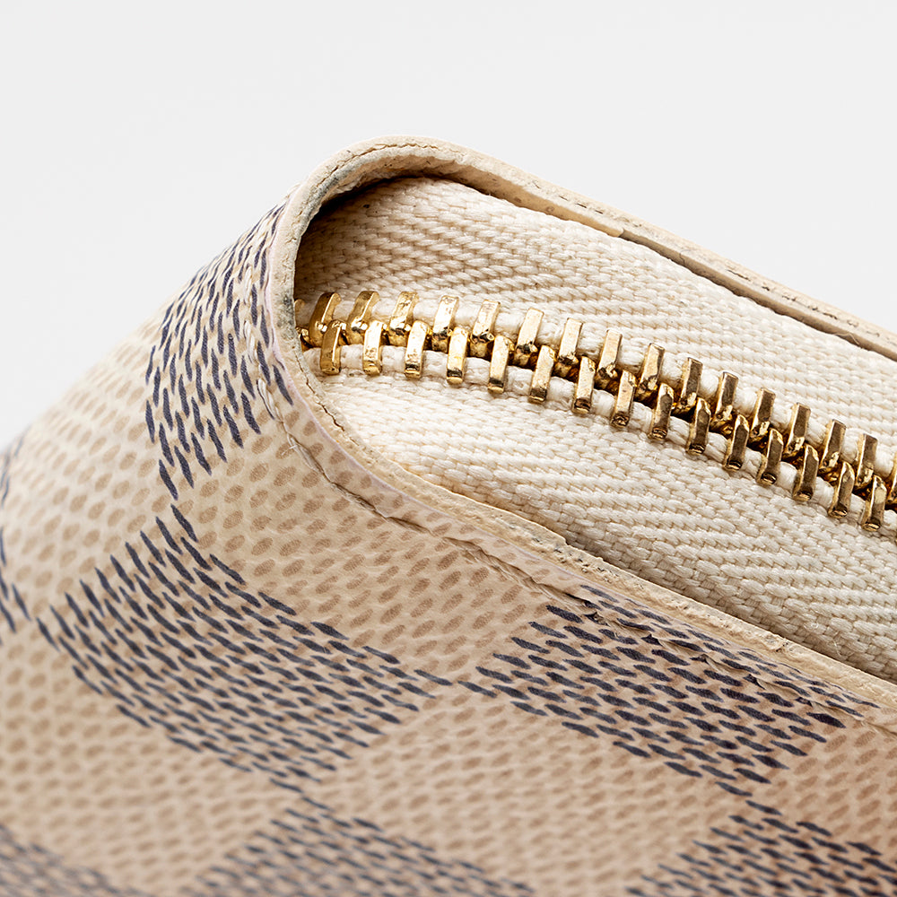 Louis Vuitton Damier Azur Zippy Coin Wallet (SHF-16415)