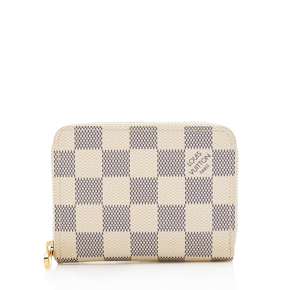 Louis Vuitton Damier Azur Zippy Coin Wallet (SHF-16415)