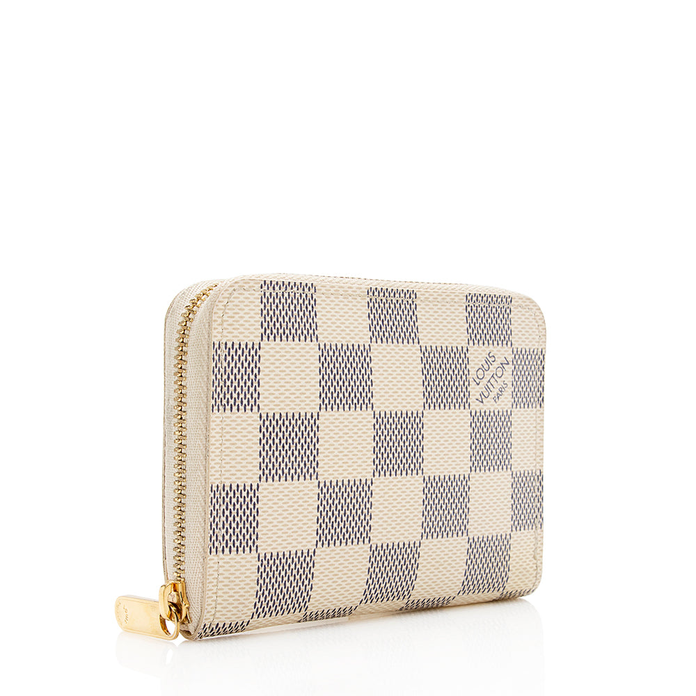 Louis Vuitton Damier Azur Zippy Coin Wallet (SHF-16415)