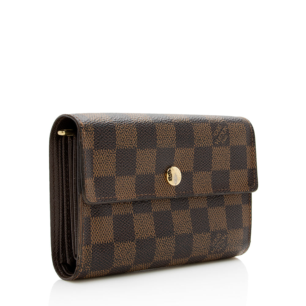 Louis Vuitton Damier Ebene Alexandra Wallet (SHF-15990)