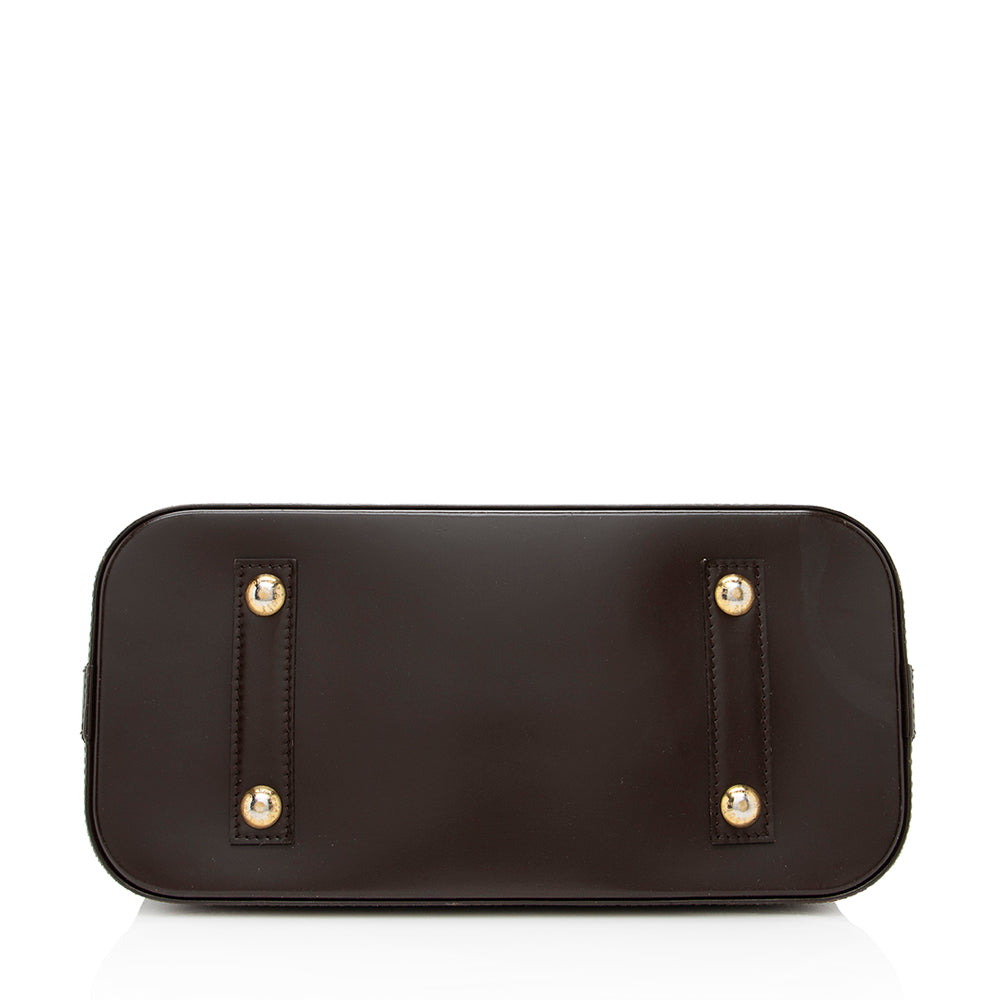 Louis Vuitton Damier Ebene Alma PM Satchel (SHF-18631)