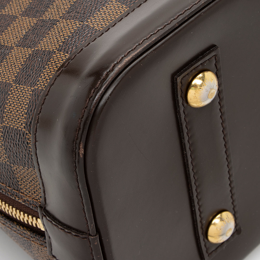 Louis Vuitton Damier Ebene Alma PM Satchel (SHF-18631)