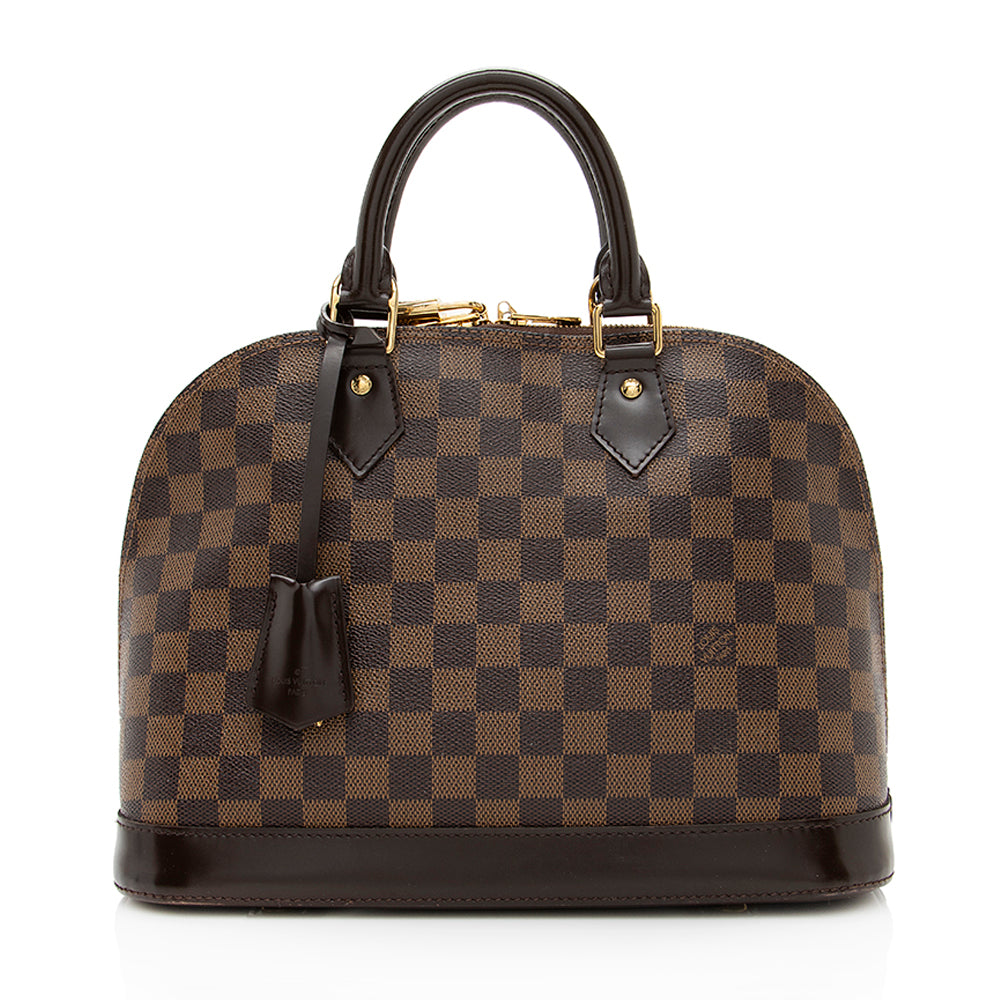 Louis Vuitton Damier Ebene Alma PM Satchel (SHF-18631)