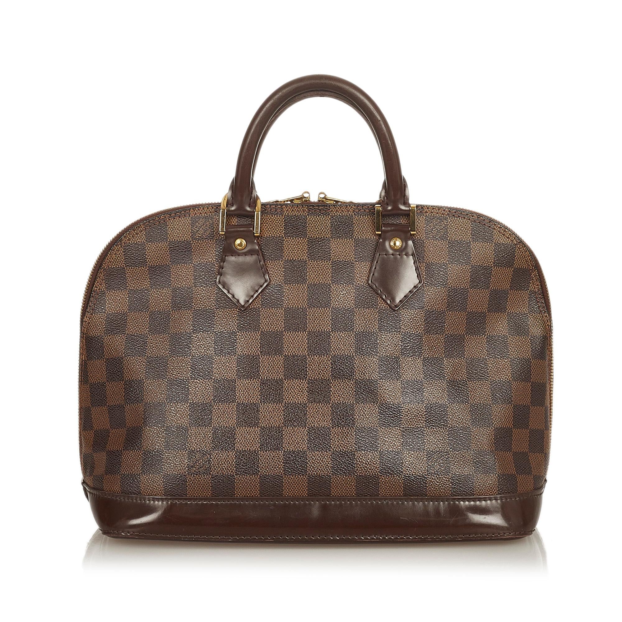 Louis Vuitton Damier Ebene Alma PM (SHG-25868)