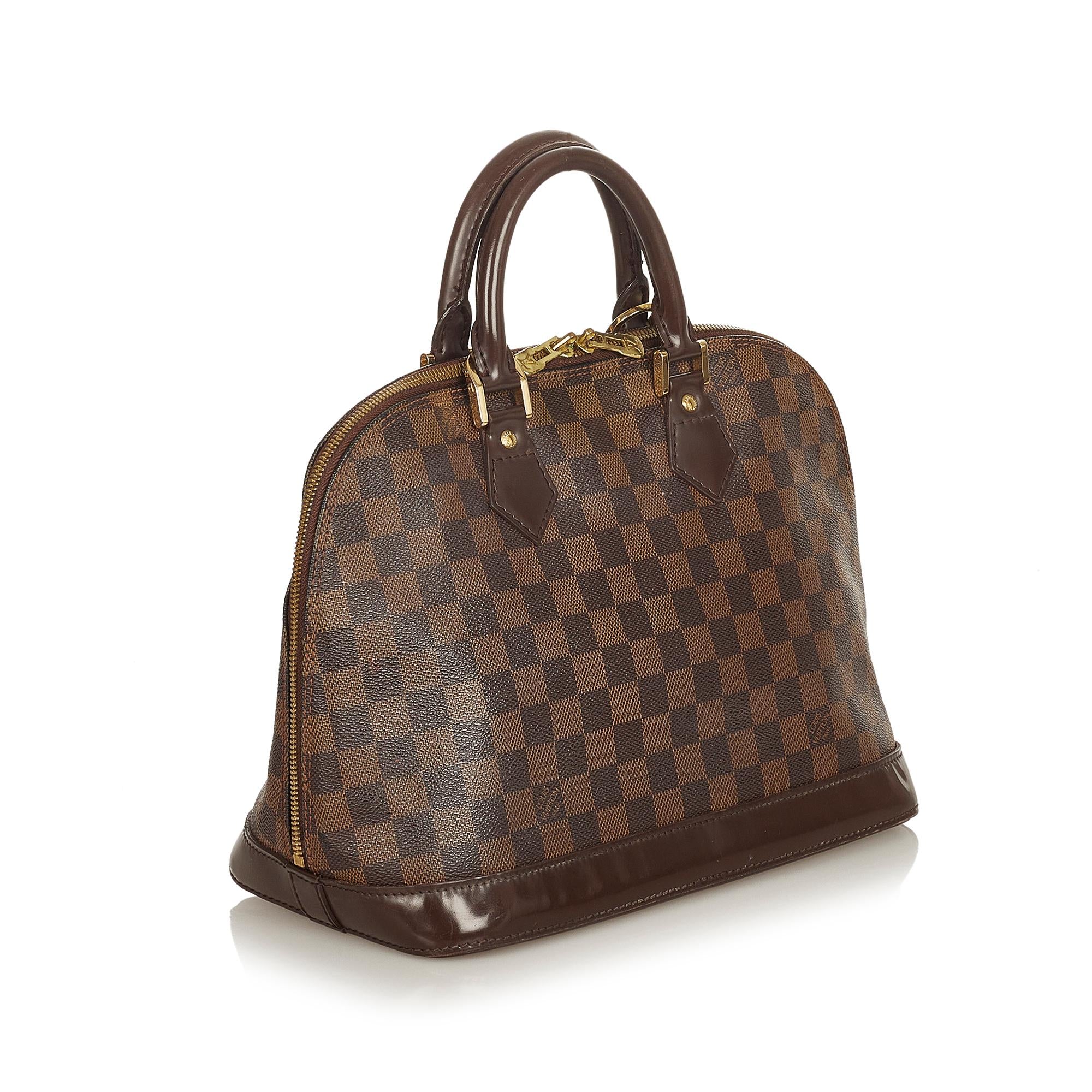 Louis Vuitton Damier Ebene Alma PM (SHG-25868)