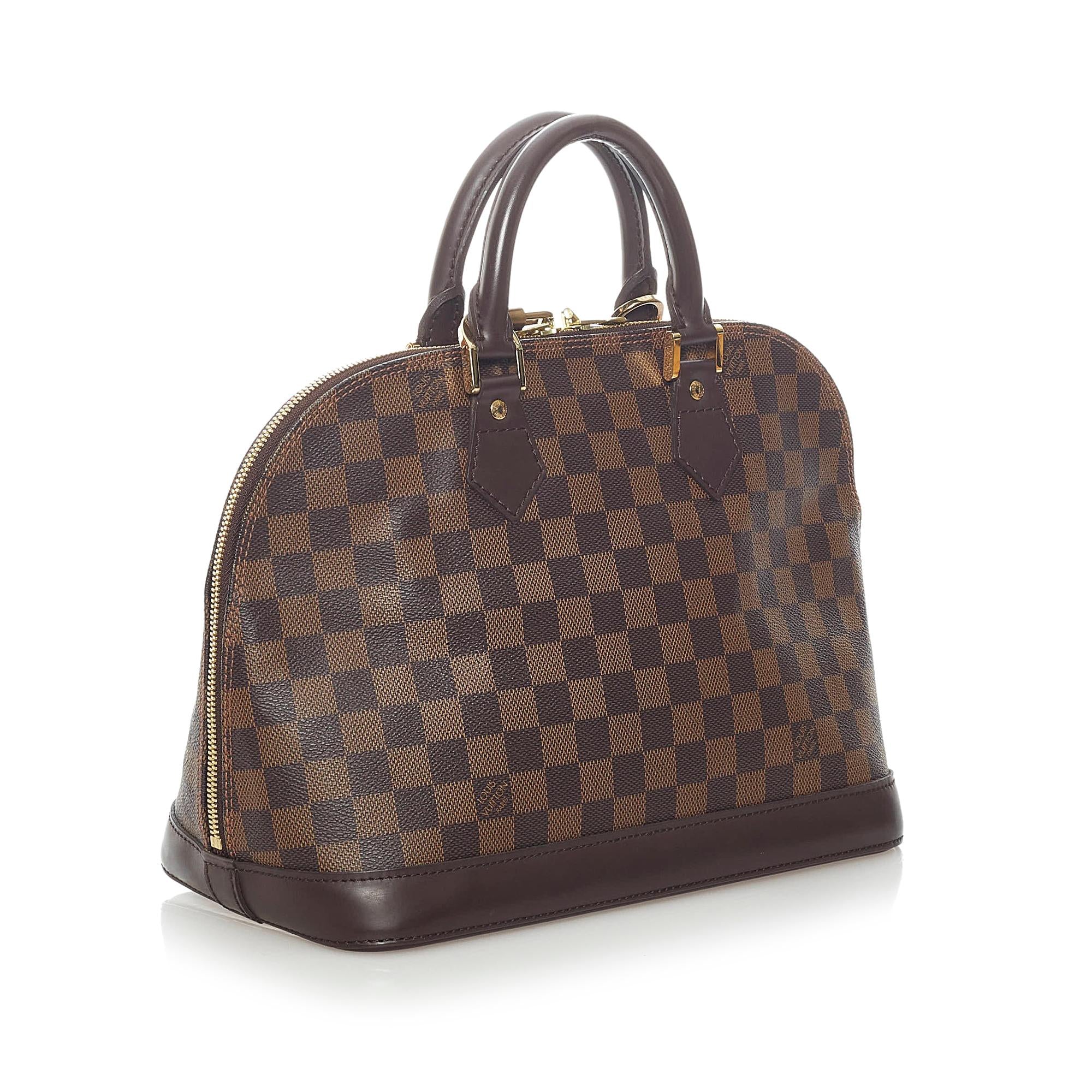 Louis Vuitton Damier Ebene Alma PM (SHG-34801)