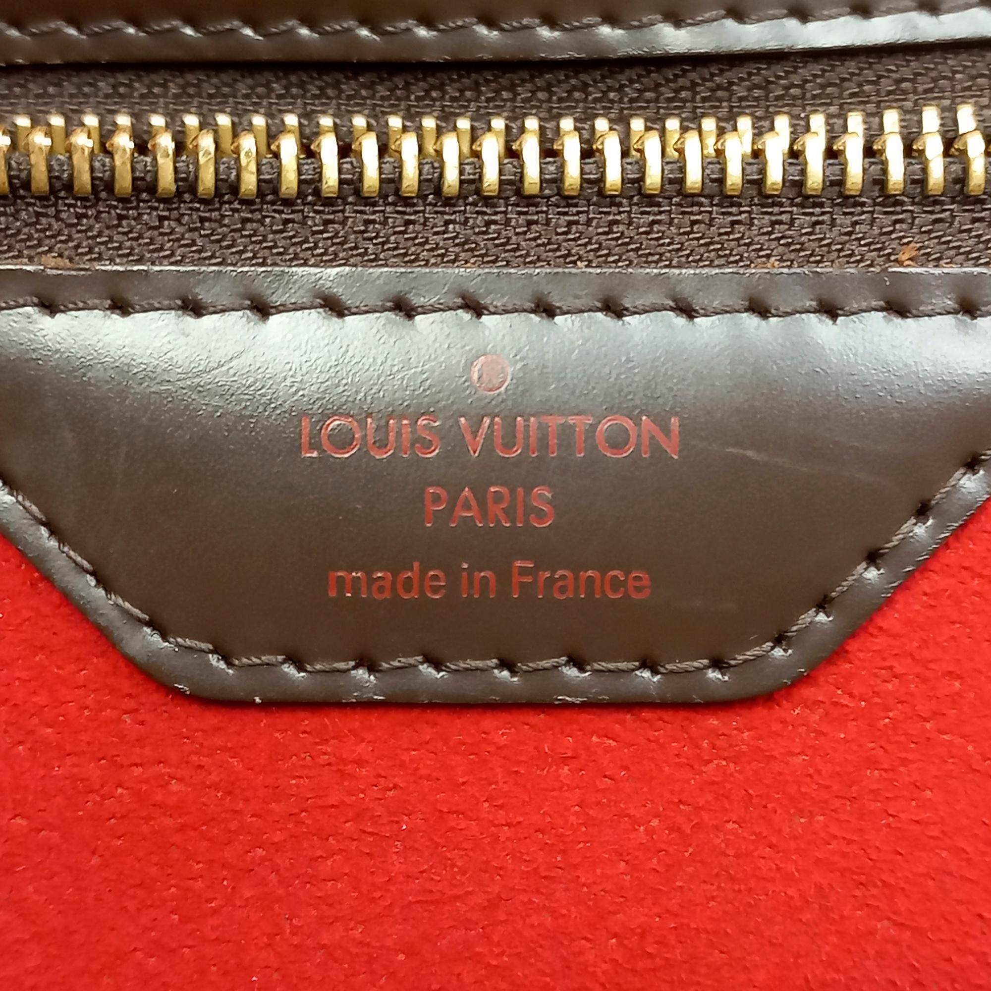 Louis Vuitton Damier Ebene Bergamo MM (SHG-36462)