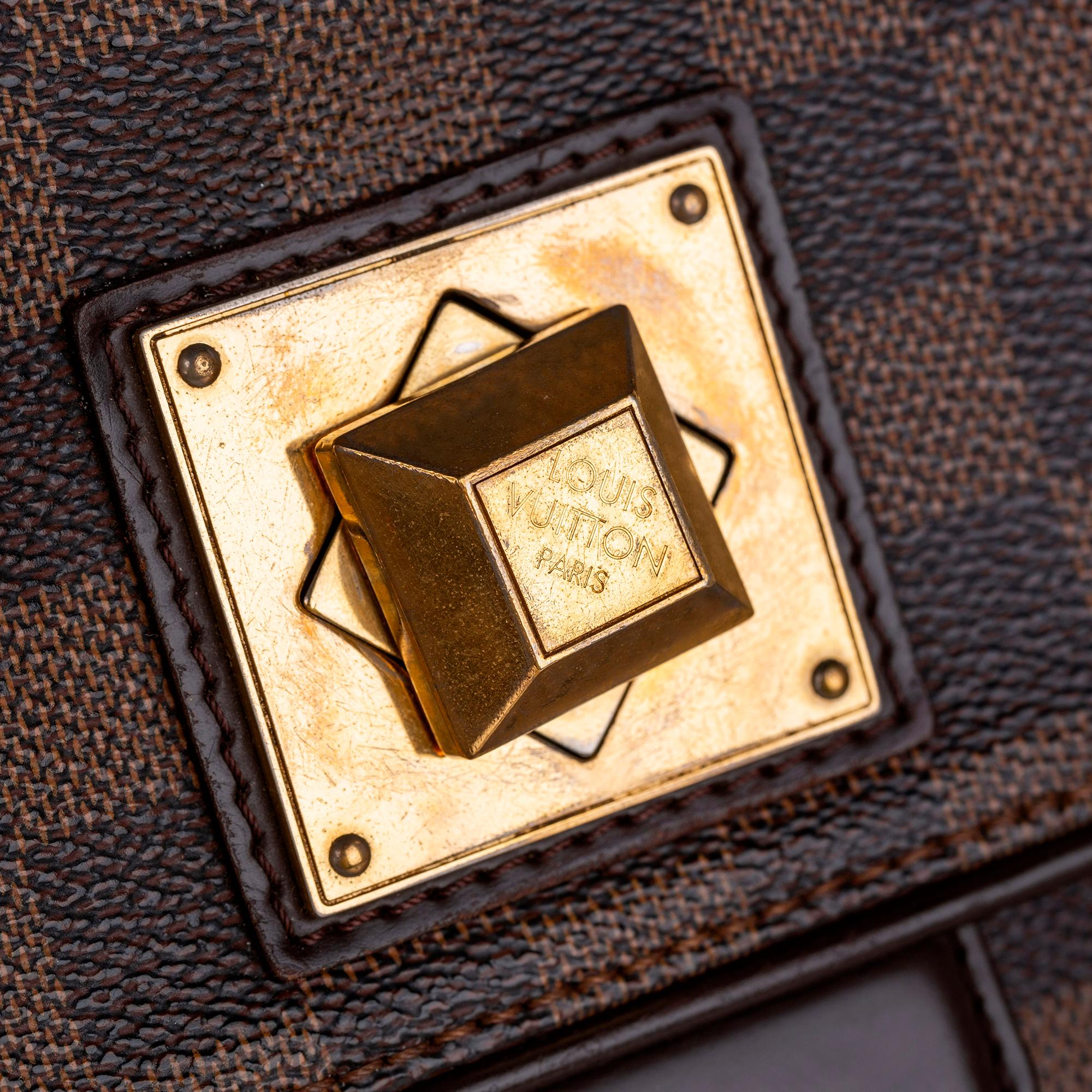 Louis Vuitton Damier Ebene Bergamo MM (SHG-36462)