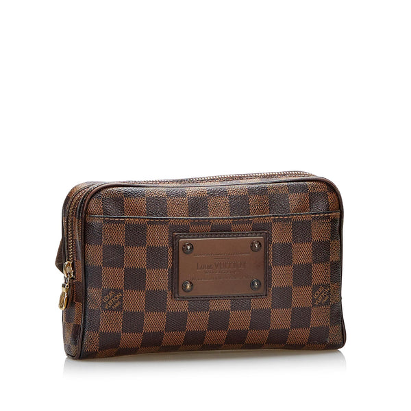 Louis Vuitton - Authenticated Brooklyn Bag - Cloth Brown for Men, Very Good Condition