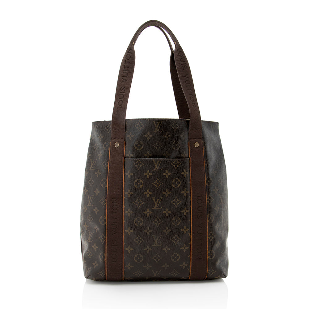 Louis Vuitton Damier Ebene Cabas Beaubourg Tote (SHF-18018)