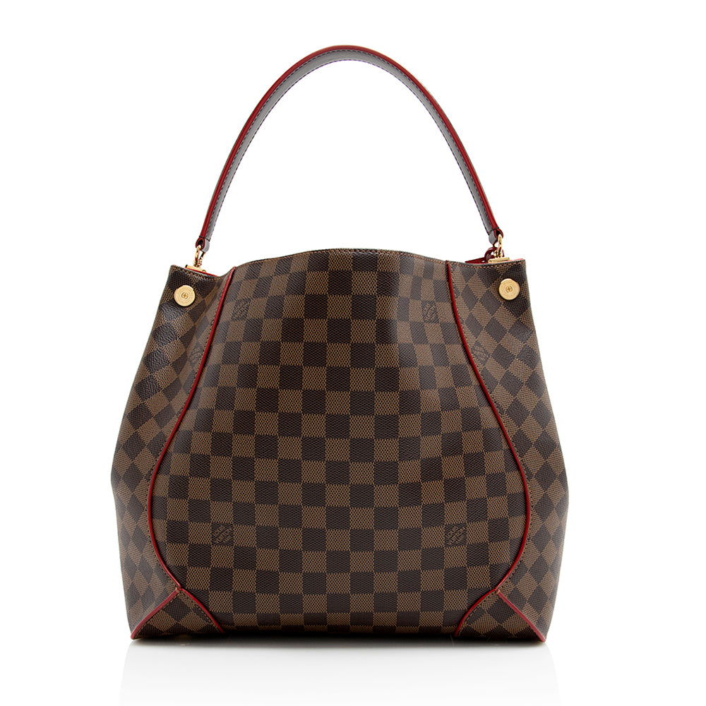 Louis Vuitton Damier Ebene Caissa Hobo (SHF-21369)