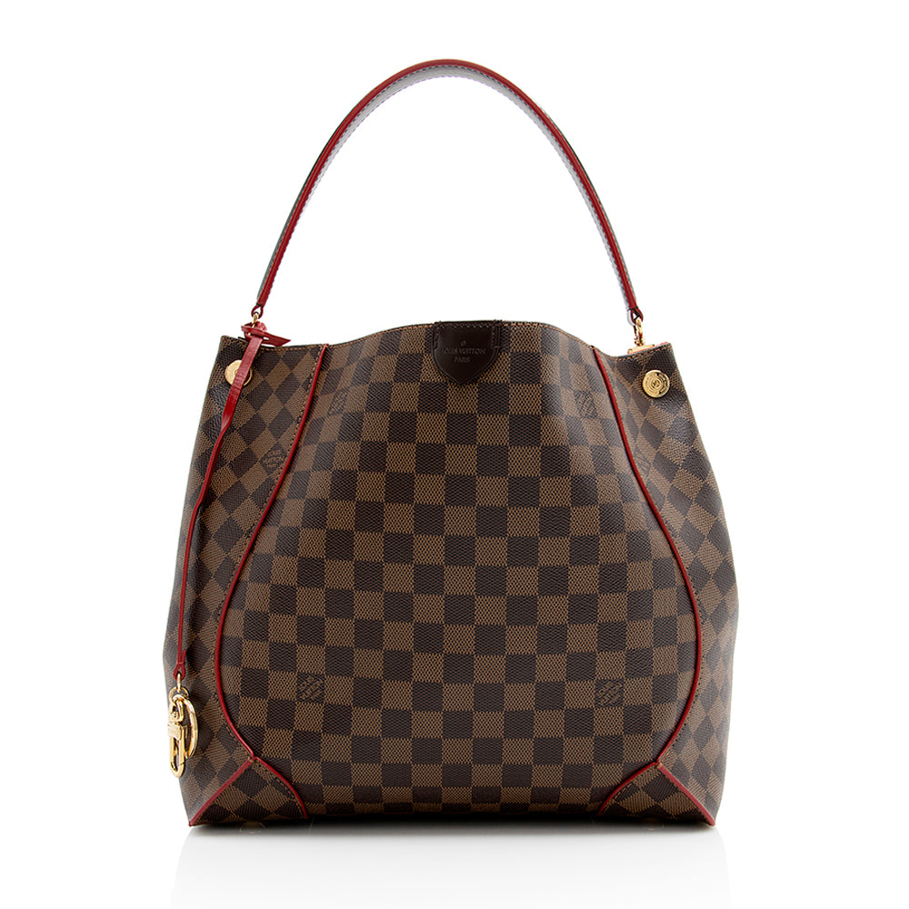 Louis Vuitton Damier Ebene Caissa Hobo (SHF-21369)