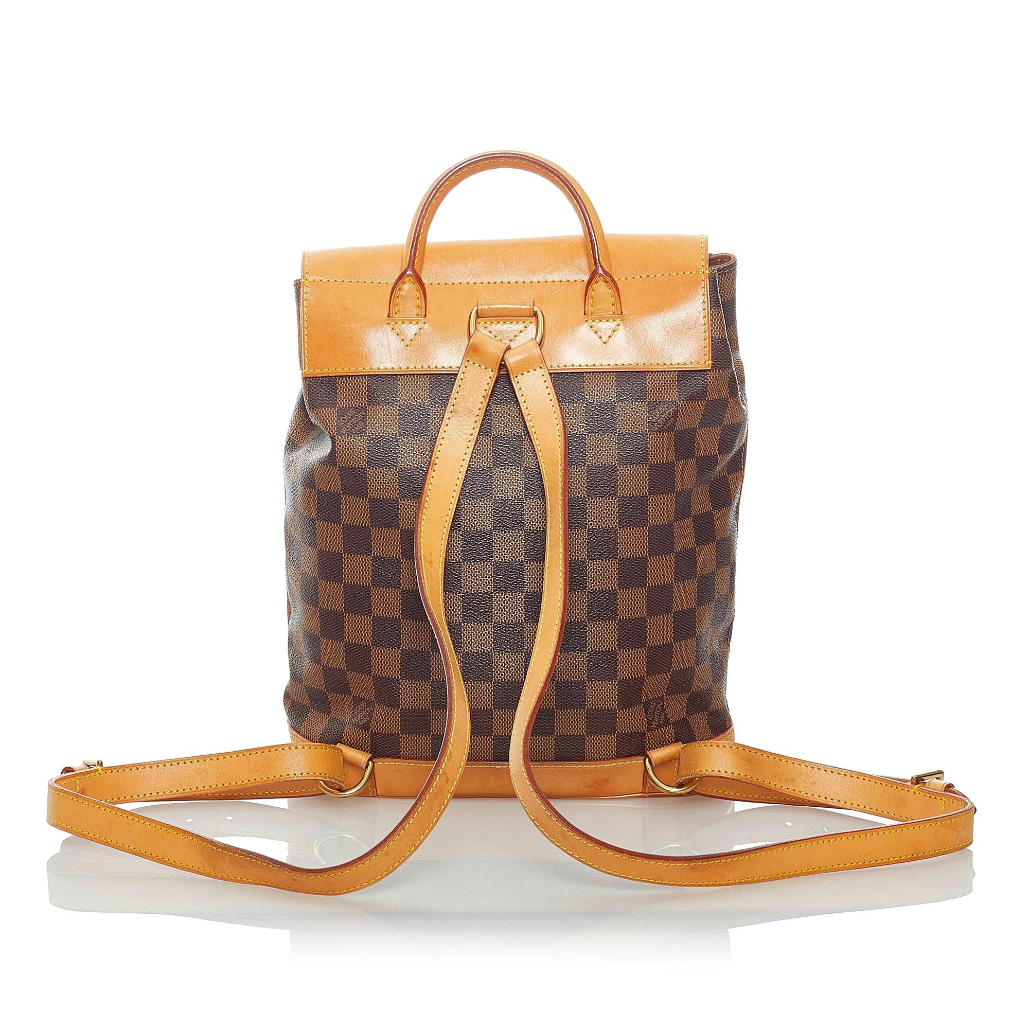 Louis Vuitton Damier Ebene Centenaire Arlequin Soho (SHG-32580)