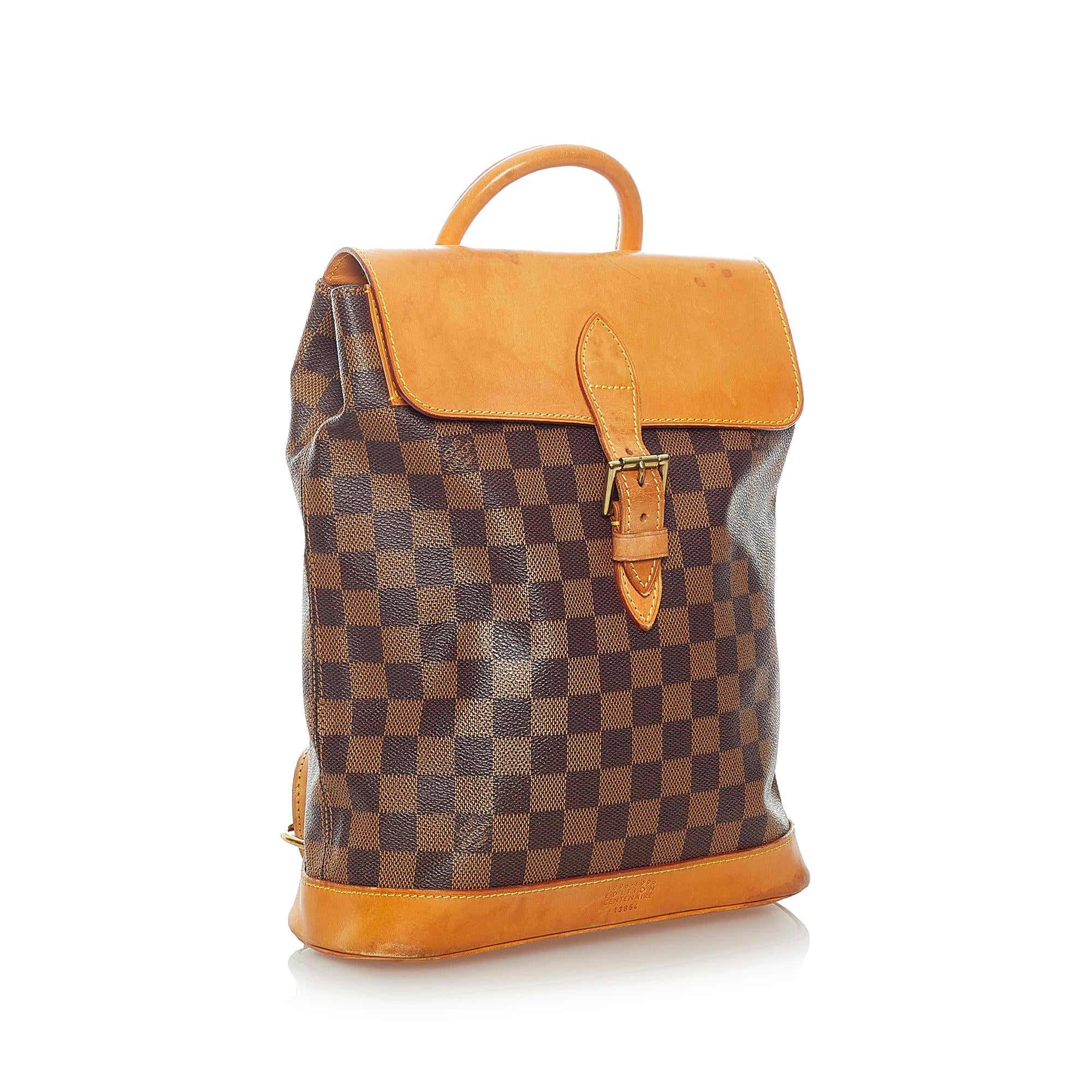 Louis Vuitton Damier Ebene Centenaire Arlequin Soho (SHG-32580)