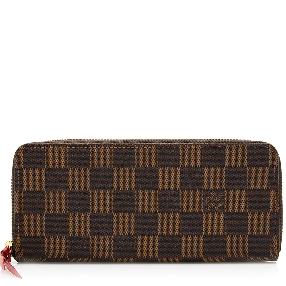 Louis Vuitton Damier Ebene Clemence Wallet (SHF-19873)