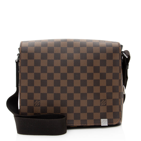 Louis Vuitton, Bags, Louis Vuitton District Pm Damier Graphite Messenger  Bag Black