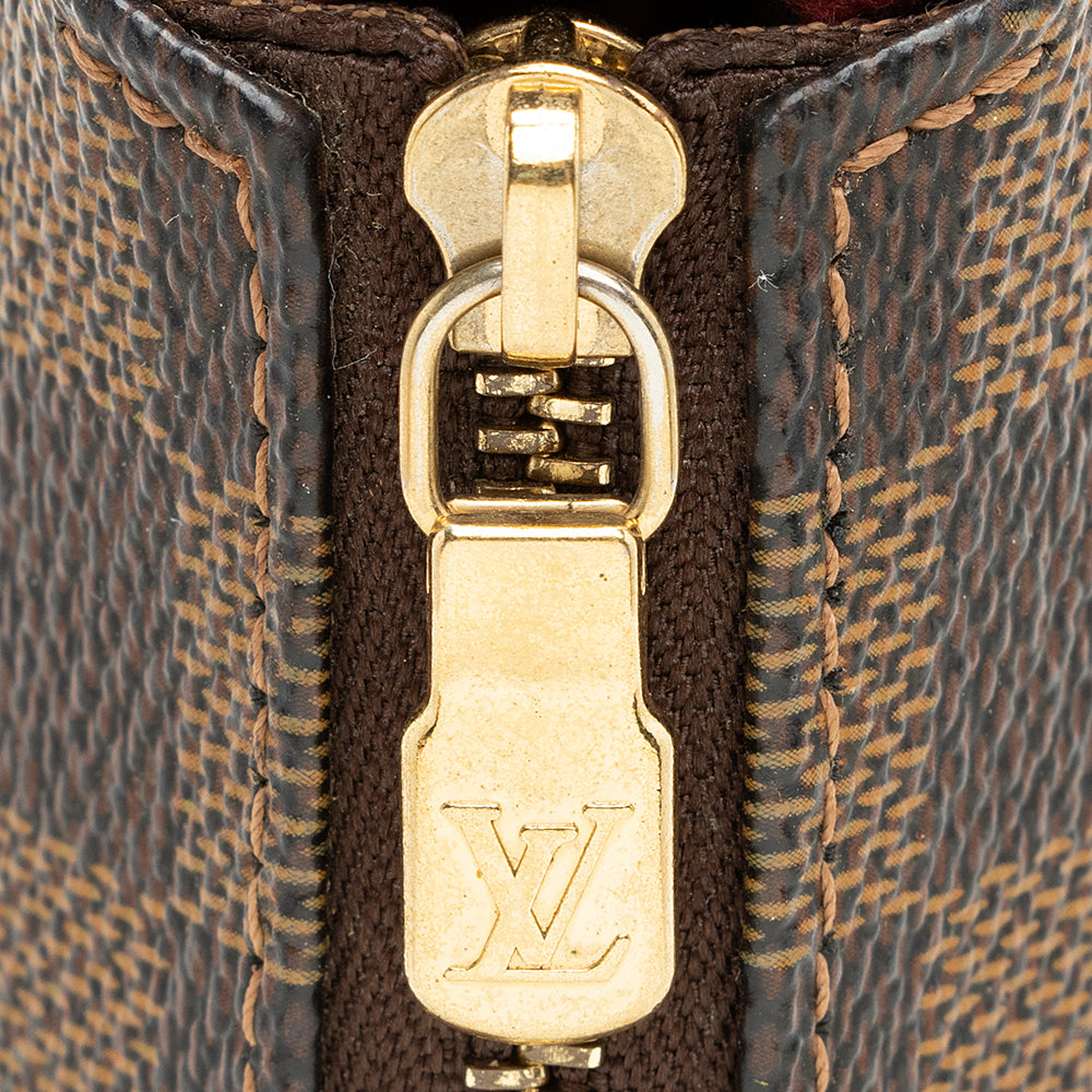 Louis Vuitton Damier Ebene Eva Clutch (SHF-20159)