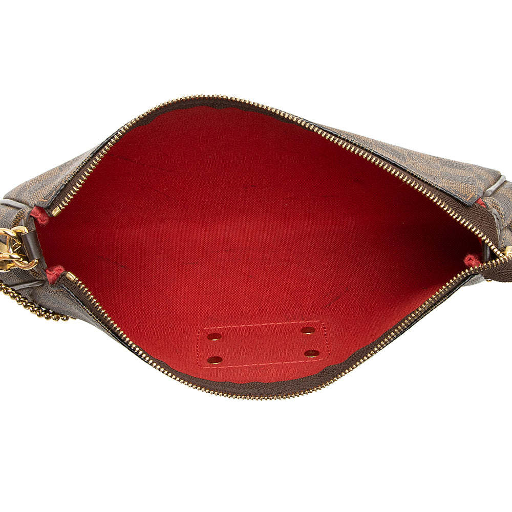 Louis Vuitton Damier Ebene Eva Clutch (SHF-20159)