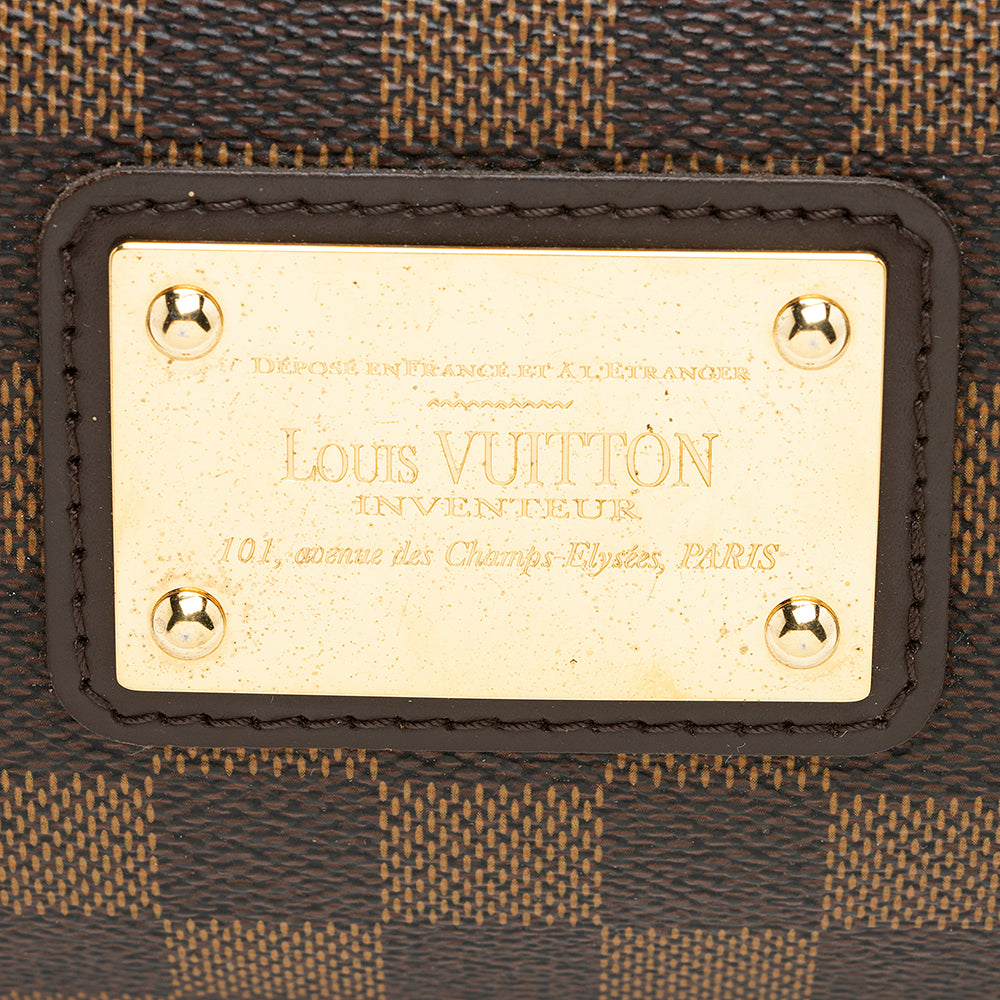 Louis Vuitton Damier Ebene Eva Clutch (SHF-20159)