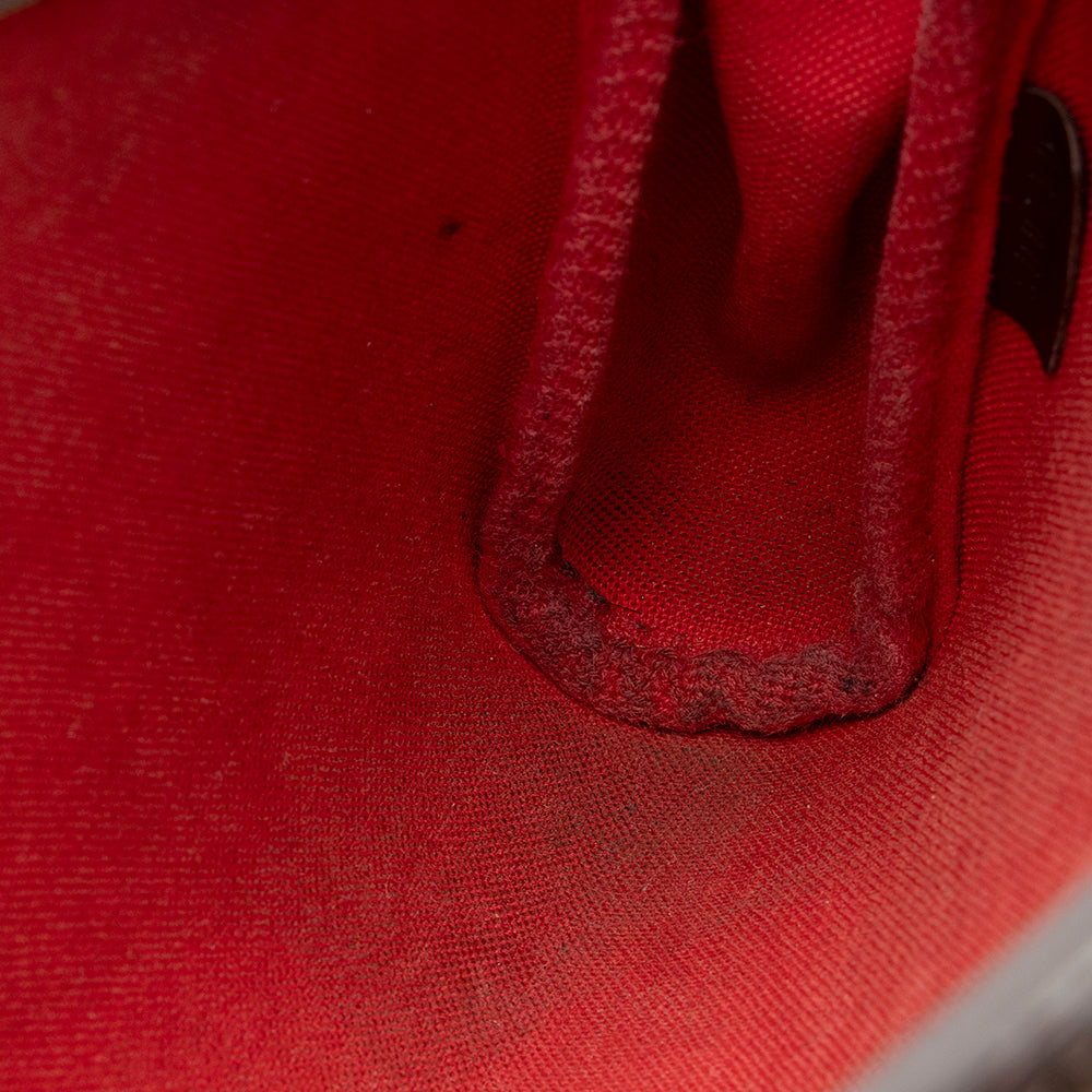 Louis Vuitton Damier Ebene Eva Clutch (SHF-20387)