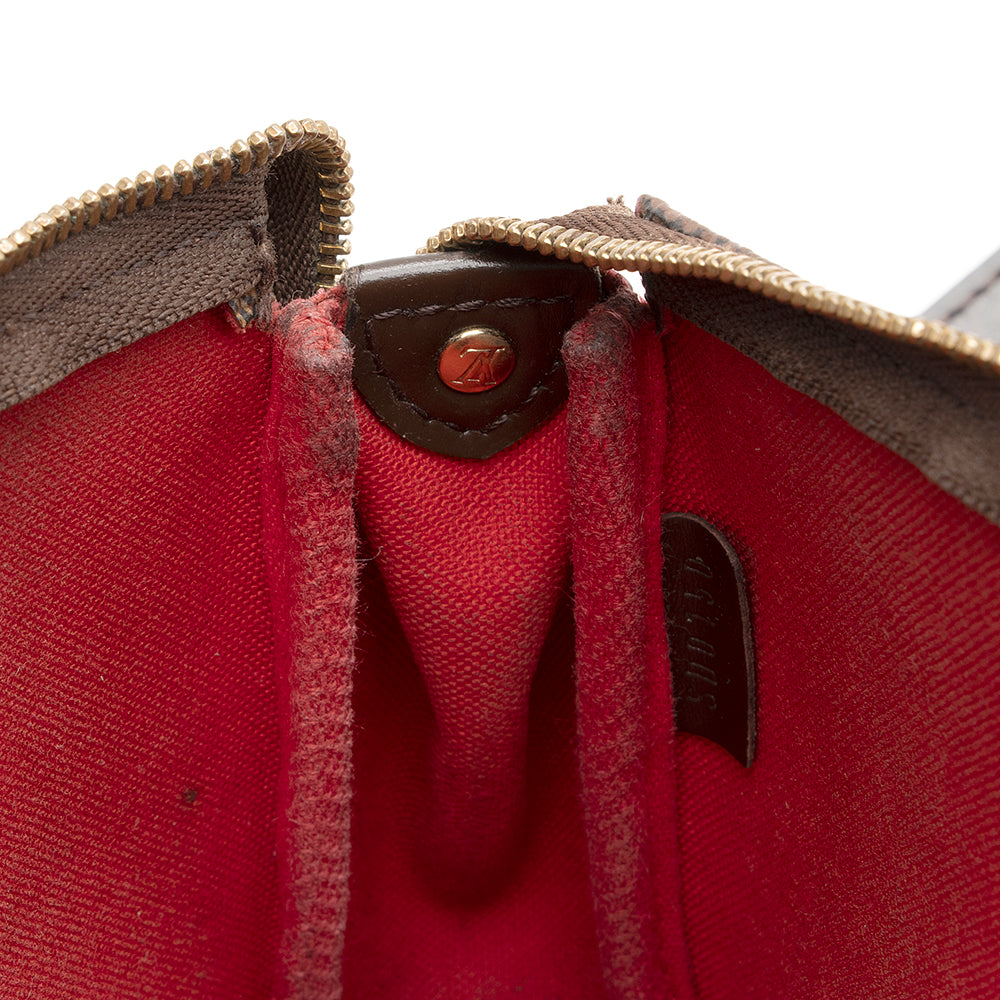 Louis Vuitton Damier Ebene Eva Clutch (SHF-20387)