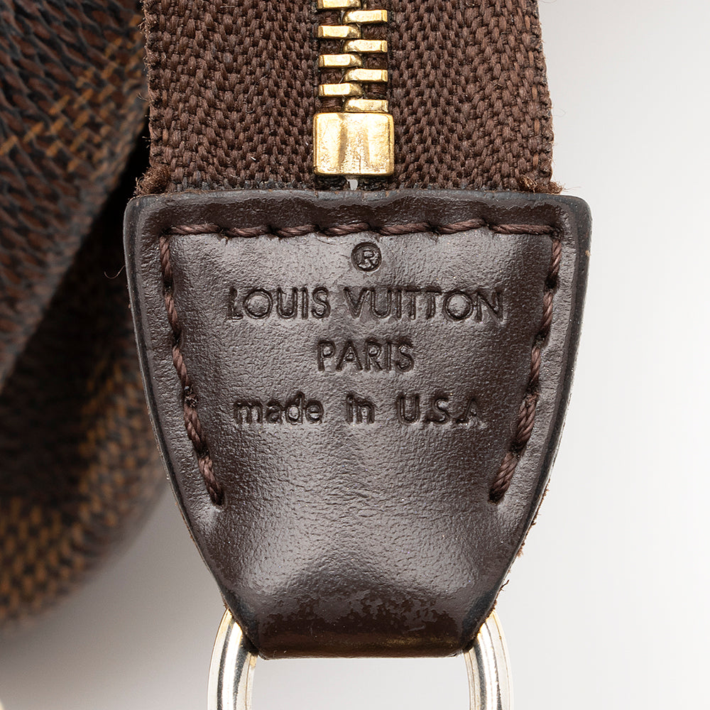 Louis Vuitton Damier Ebene Eva Clutch (SHF-20387)