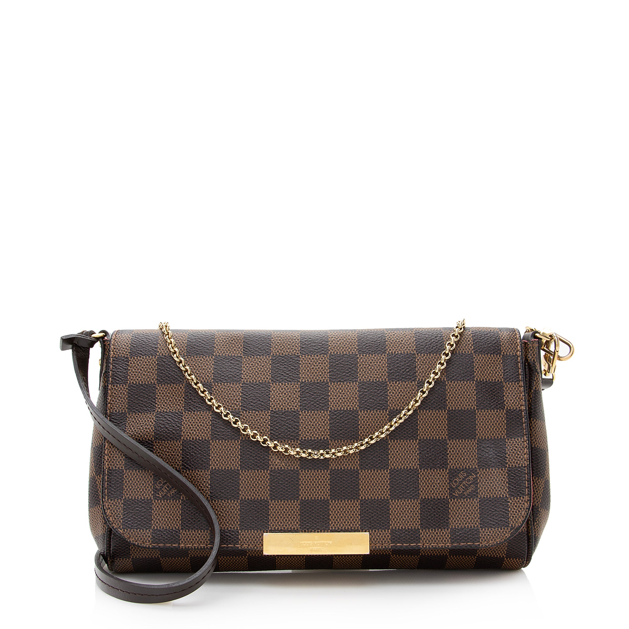 Louis Vuitton Damier Ebene Favorite MM Shoulder Bag (SHF-22458)