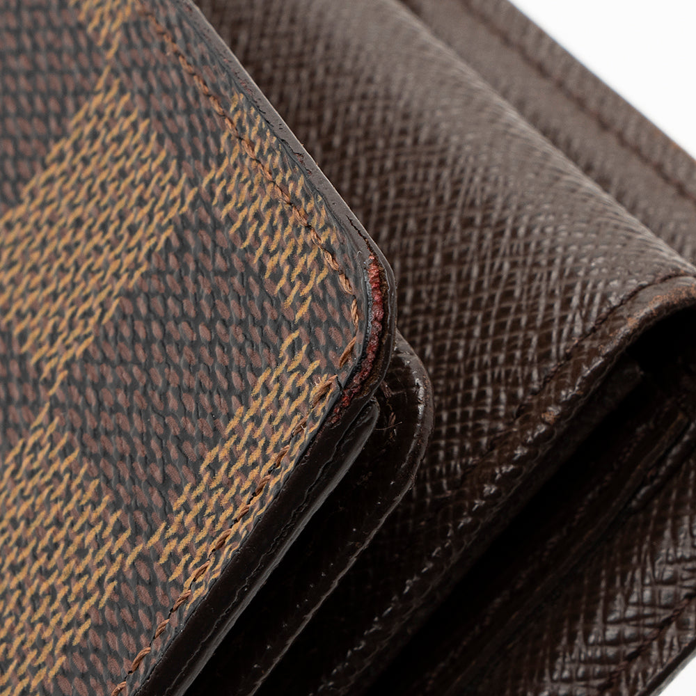 Louis Vuitton Damier Ebene Florin Wallet (SHF-21659)