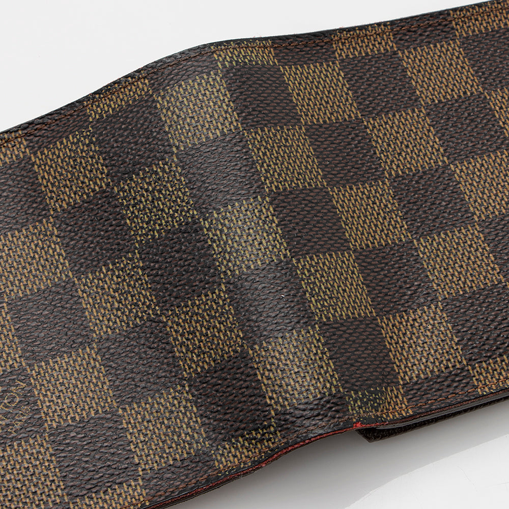 Louis Vuitton Damier Ebene Florin Wallet (SHF-21659)