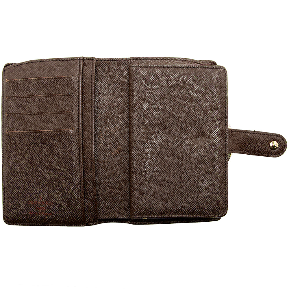 Louis Vuitton Damier Ebene French Purse Wallet (SHF-18957)