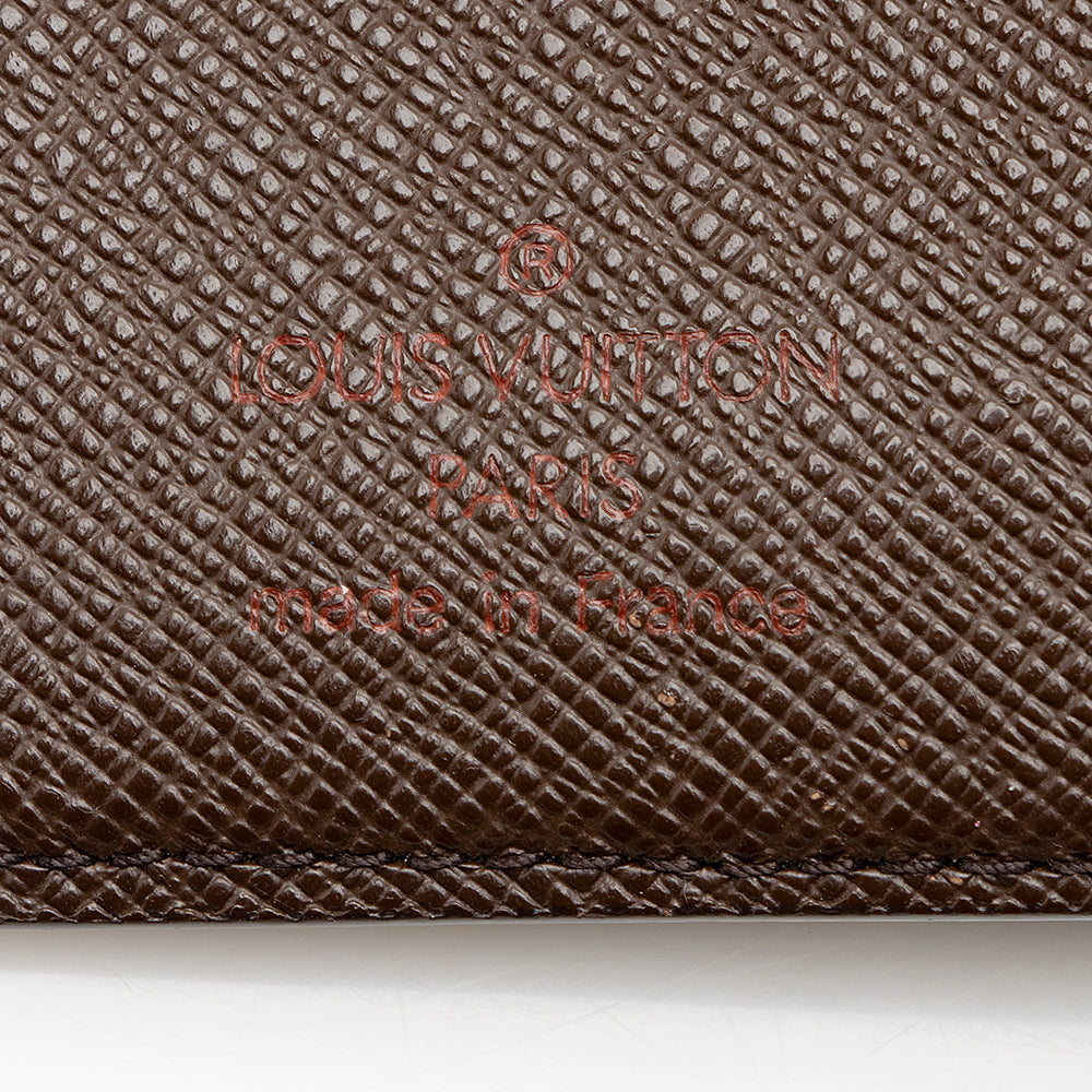 Louis Vuitton Damier Ebene French Purse Wallet (SHF-18957)