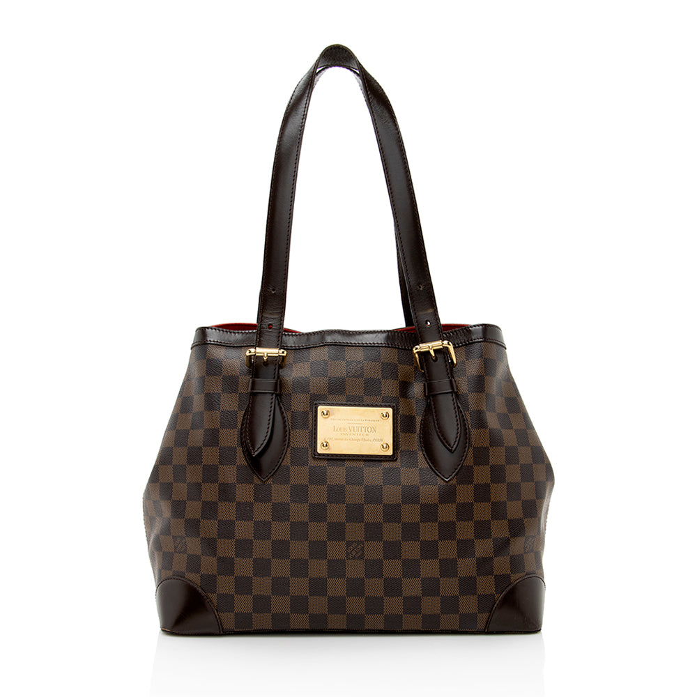 Louis Vuitton Damier Ebene Hampstead MM Tote - FINAL SALE (SHF-18016)