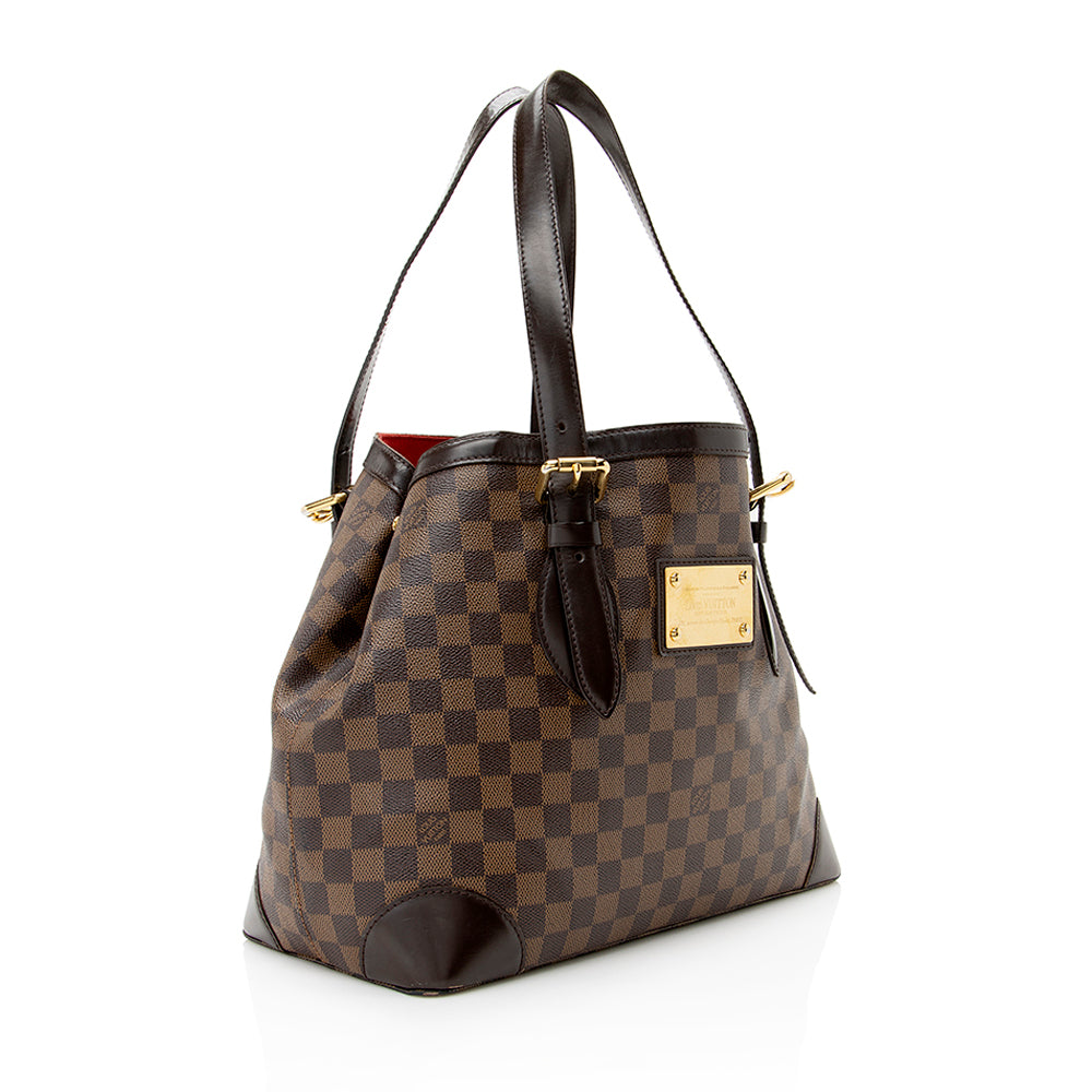 Louis Vuitton Damier Ebene Hampstead MM Tote (SHF-20804)