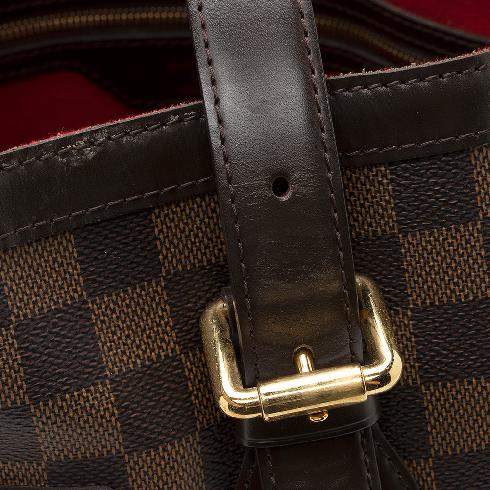 Louis Vuitton Damier Ebene Hampstead MM Tote (SHF-21117)