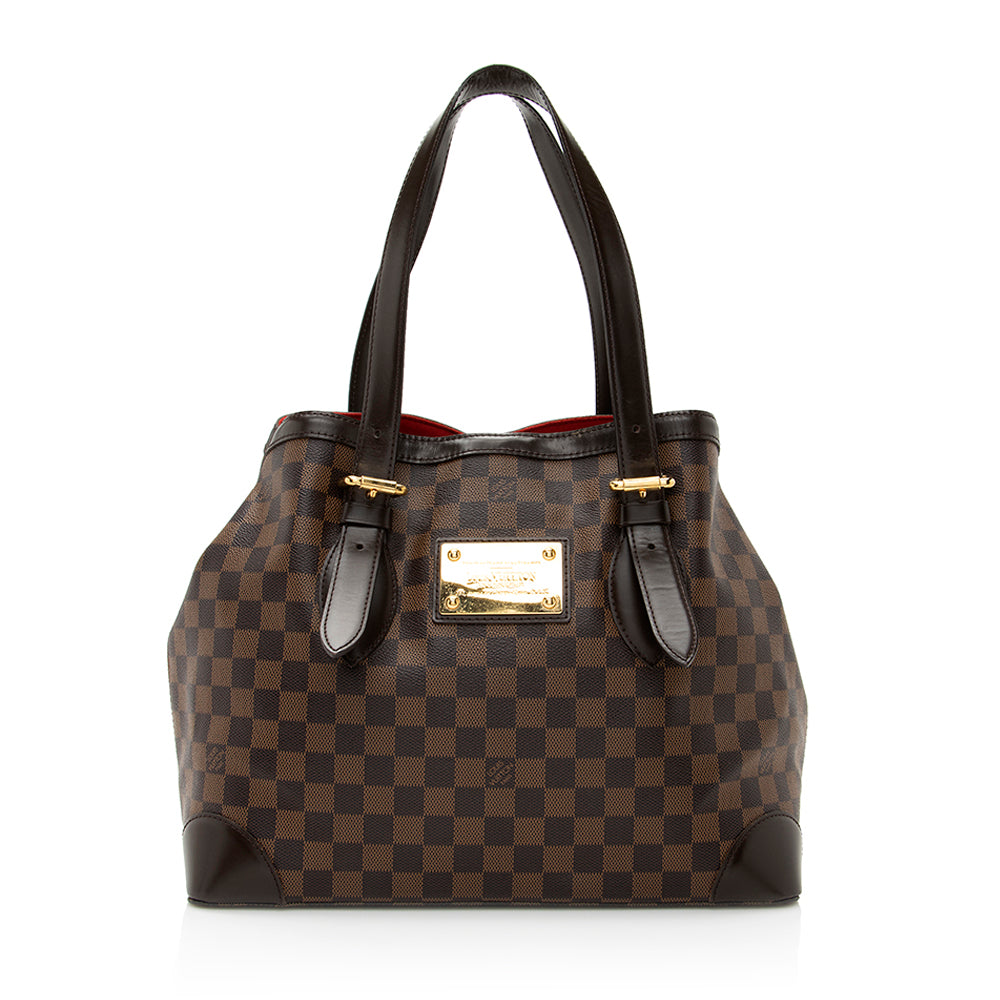 Louis Vuitton Damier Ebene Hampstead MM Tote (SHF-21117)
