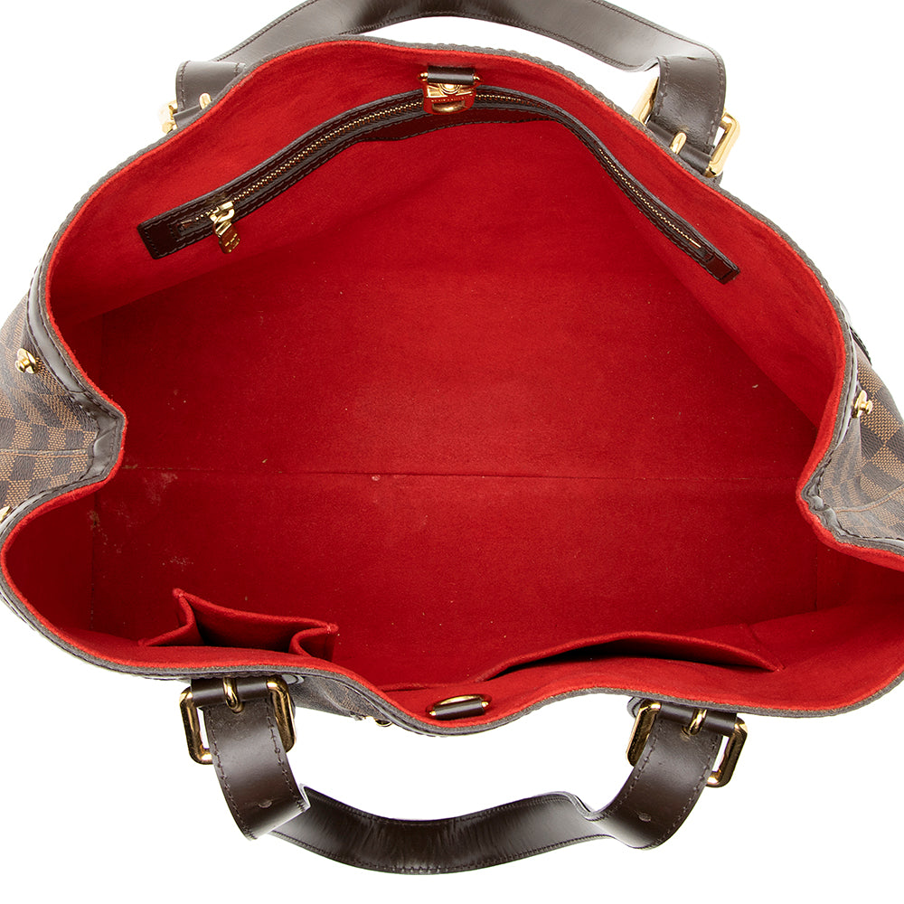 Louis Vuitton Damier Ebene Hampstead MM Tote (SHF-21117)