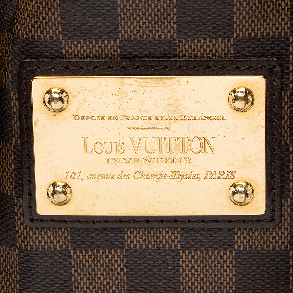 Louis Vuitton Damier Ebene Hampstead MM Tote (SHF-21117)