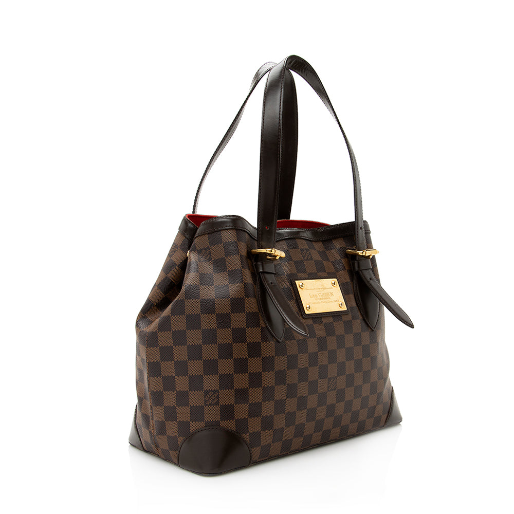 Louis Vuitton Damier Ebene Hampstead MM Tote (SHF-21117)