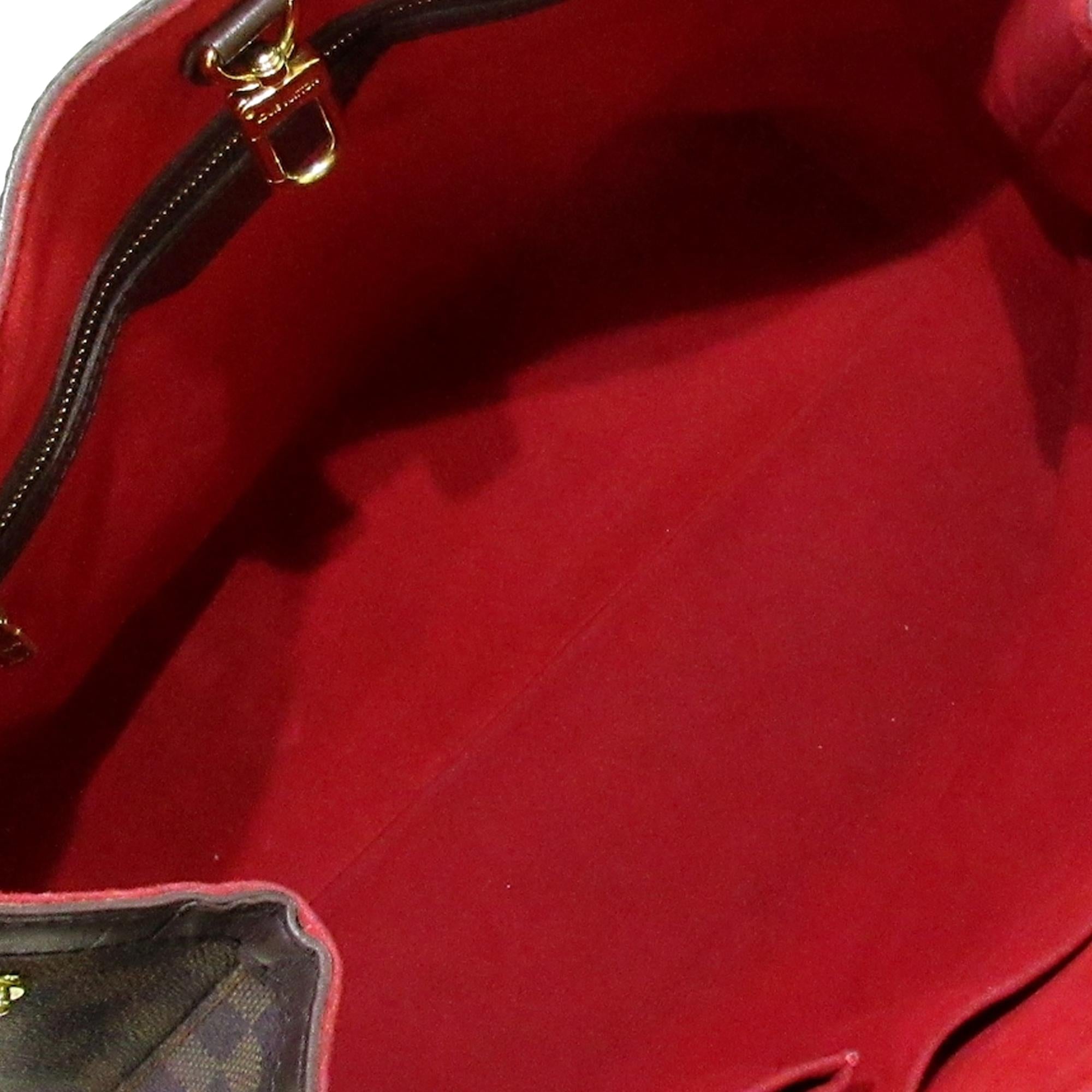 Louis Vuitton Damier Ebene Hampstead MM (SHG-36925)