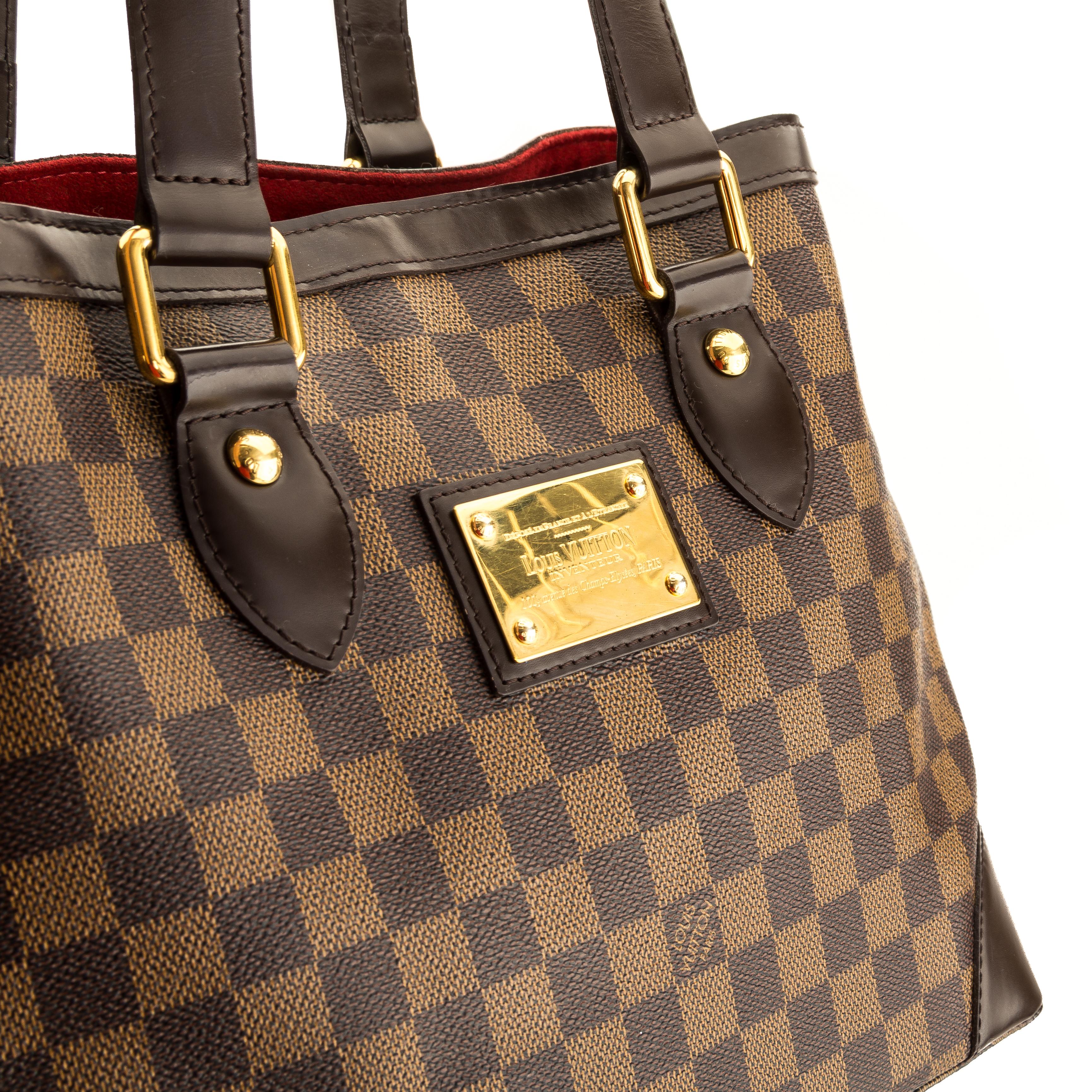 Louis Vuitton Damier Ebene Hampstead PM Tote (SHF-11436)