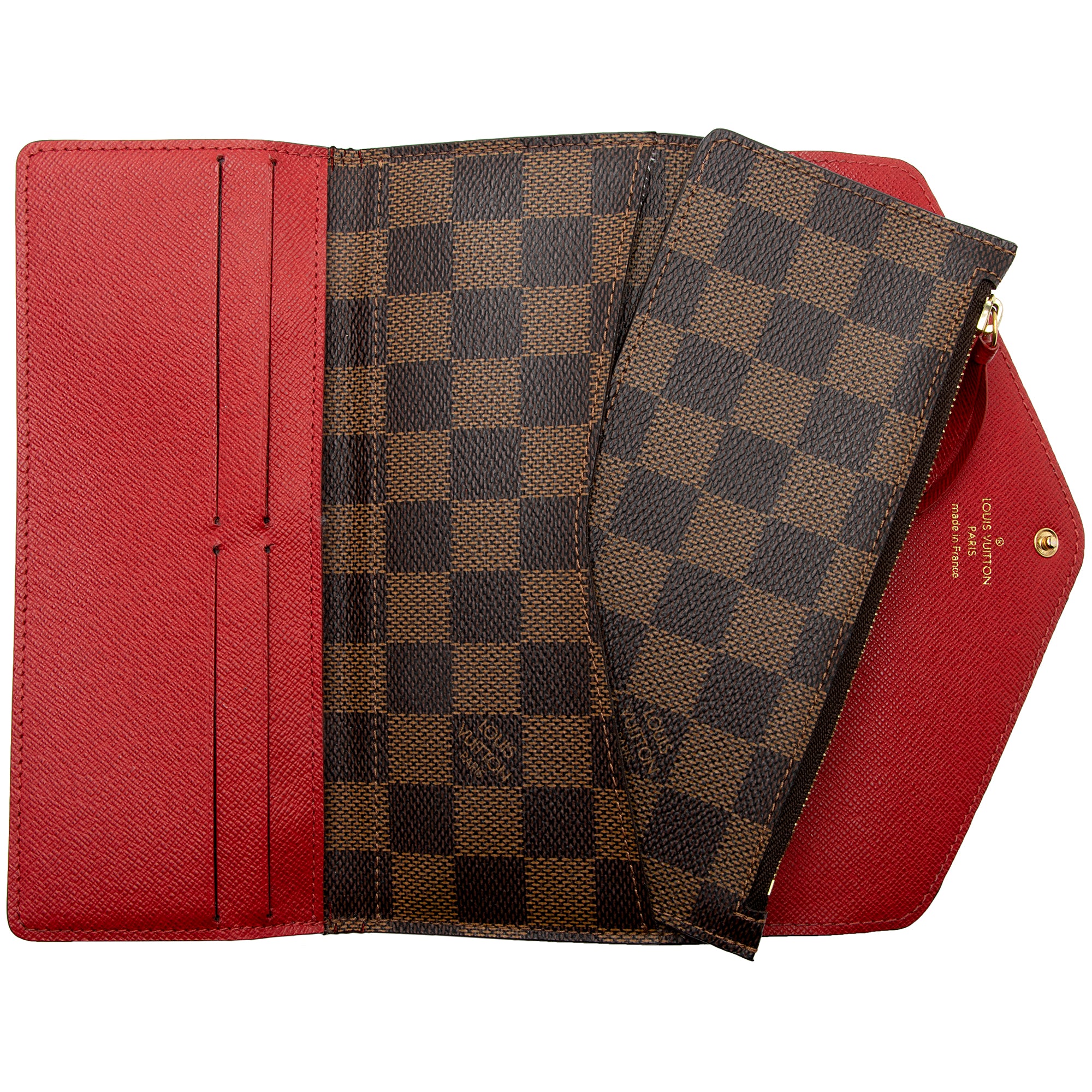 Louis Vuitton Damier Ebene Josephine Wallet (SHF-q9o9iT)