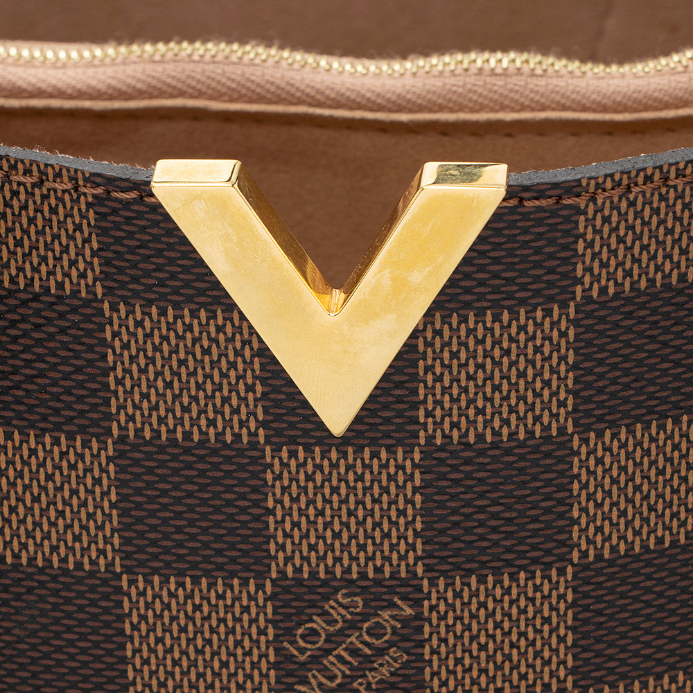 Louis Vuitton Damier Ebene Kensington Tote (SHF-20759)