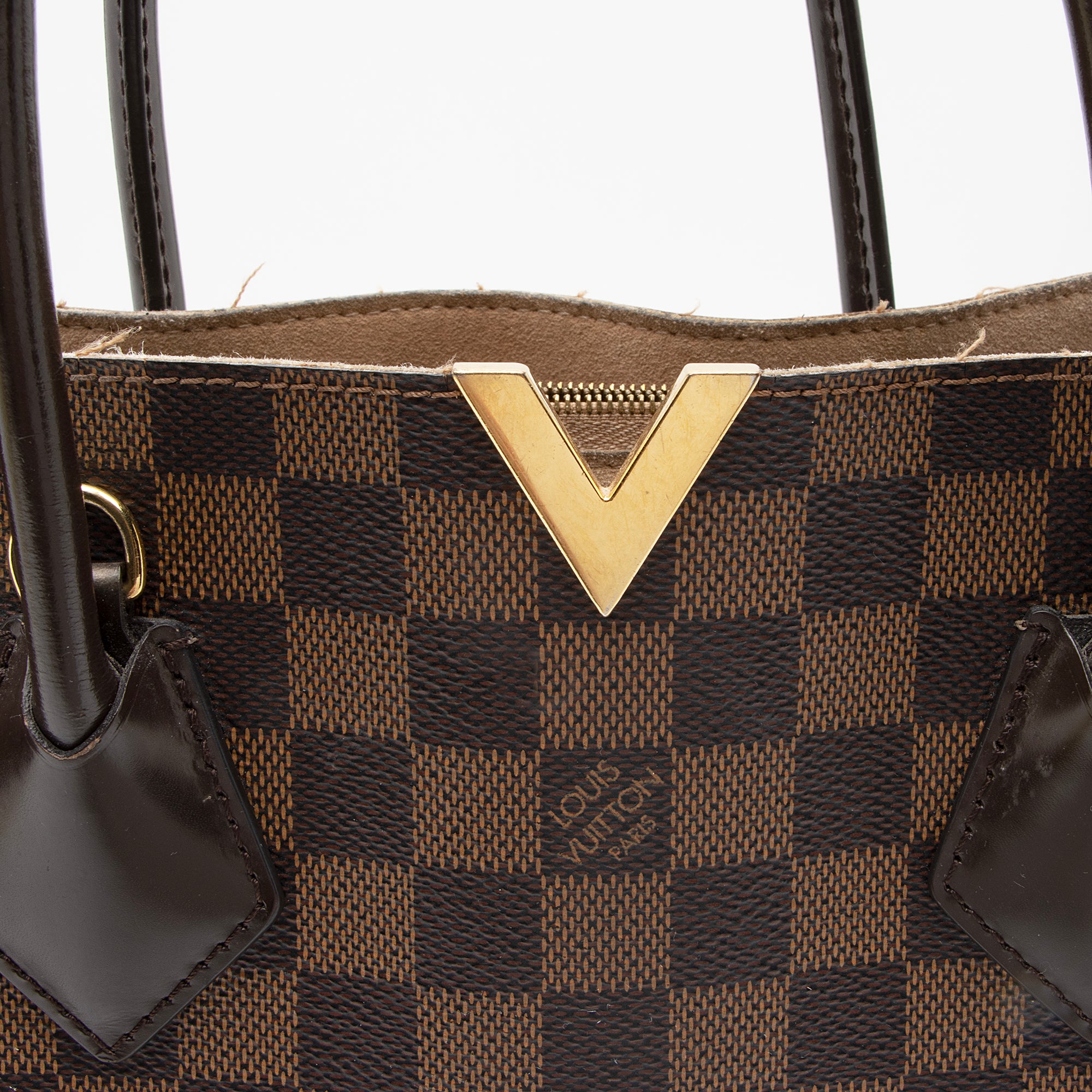 Louis Vuitton Damier Ebene Kensington Tote (SHF-23308)