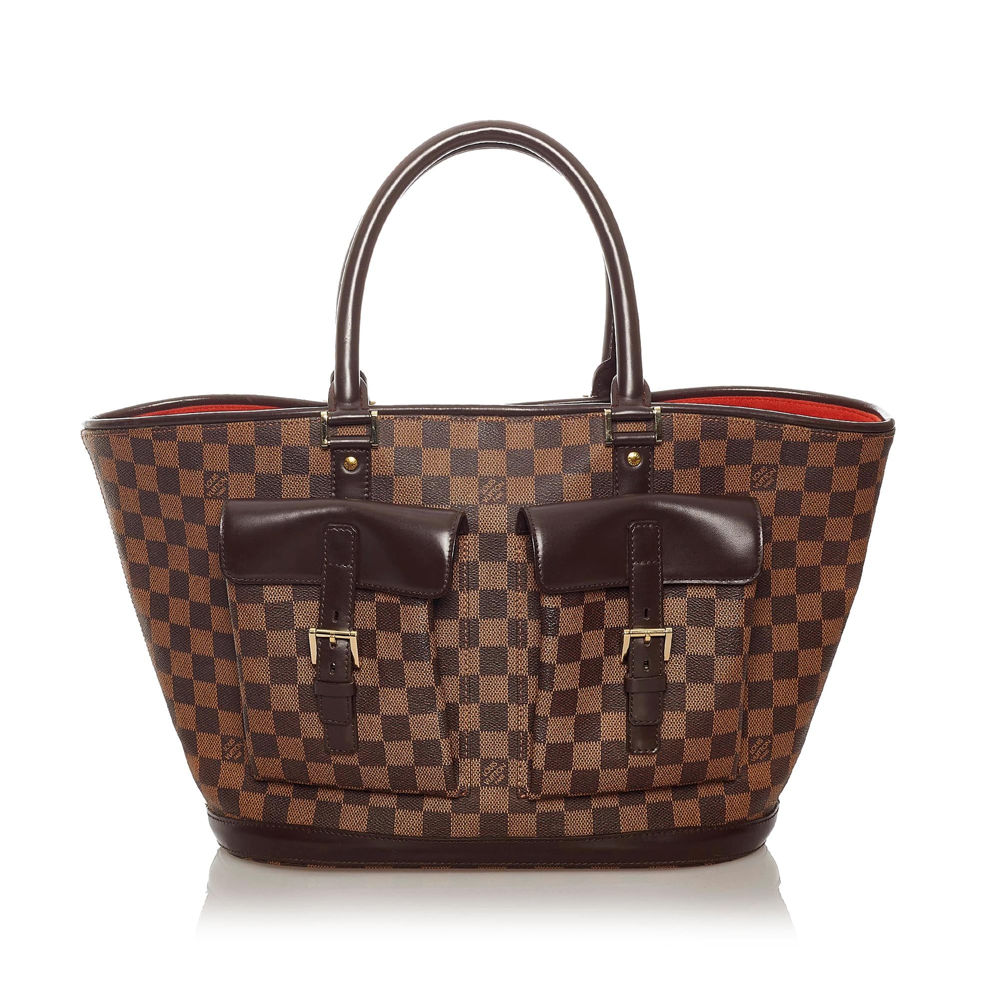 Louis Vuitton Damier Ebene Manosque GM (SHG-27770)