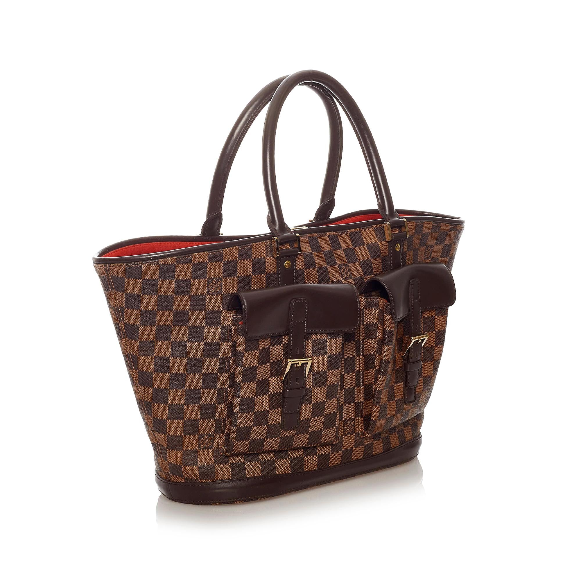 Louis Vuitton Damier Ebene Manosque GM (SHG-27770)