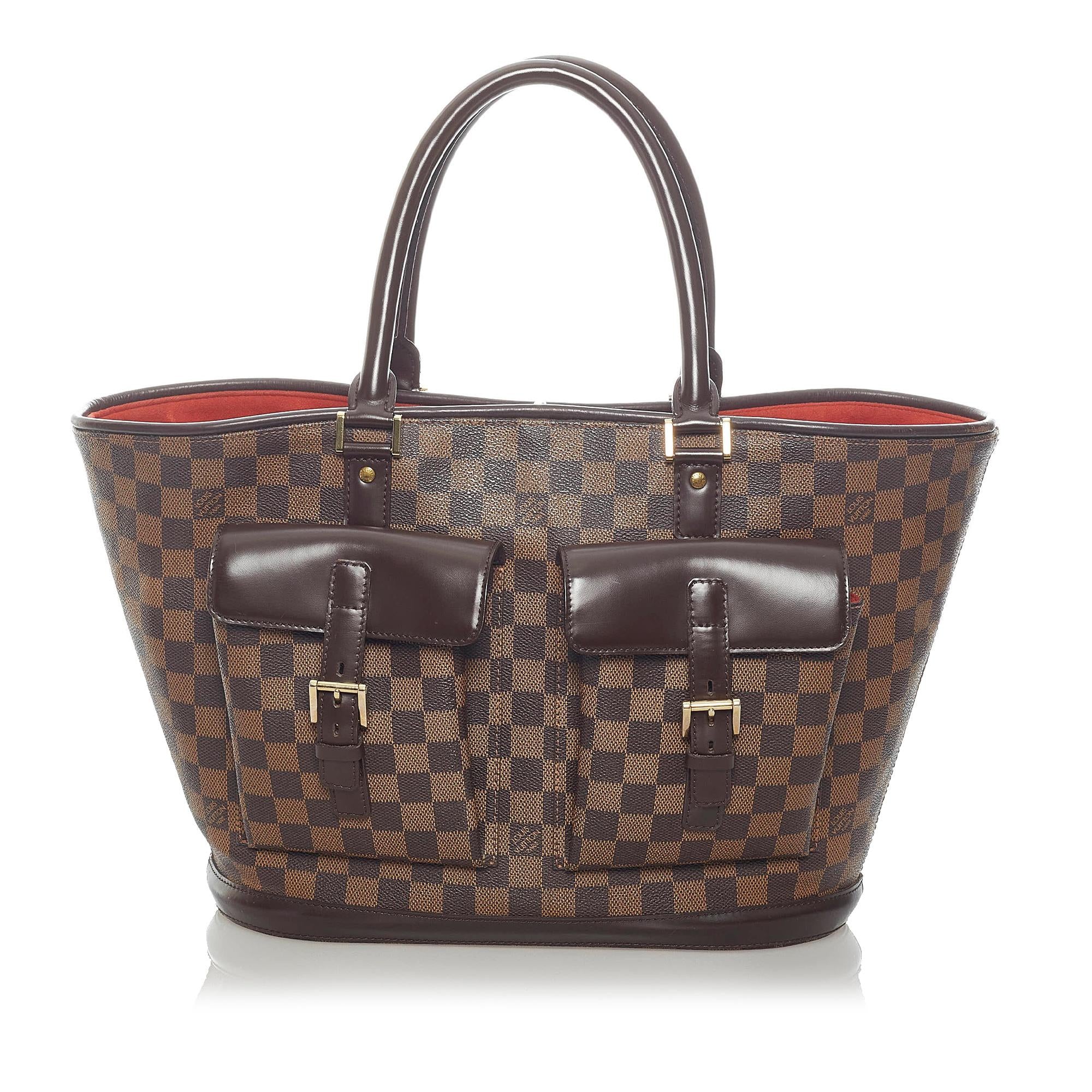 Louis Vuitton Damier Ebene Manosque GM (SHG-33586)