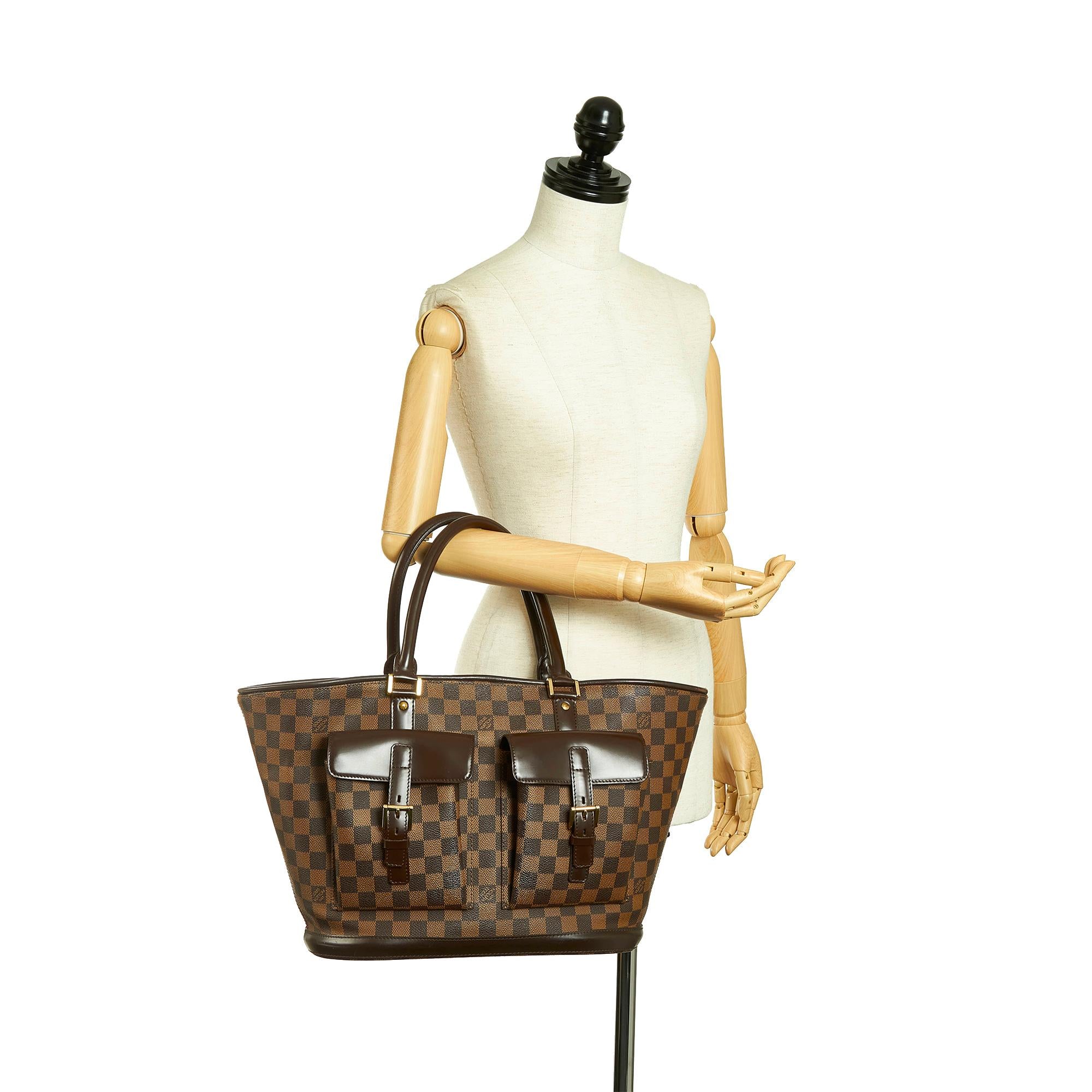 Louis Vuitton Damier Ebene Manosque GM (SHG-33586)